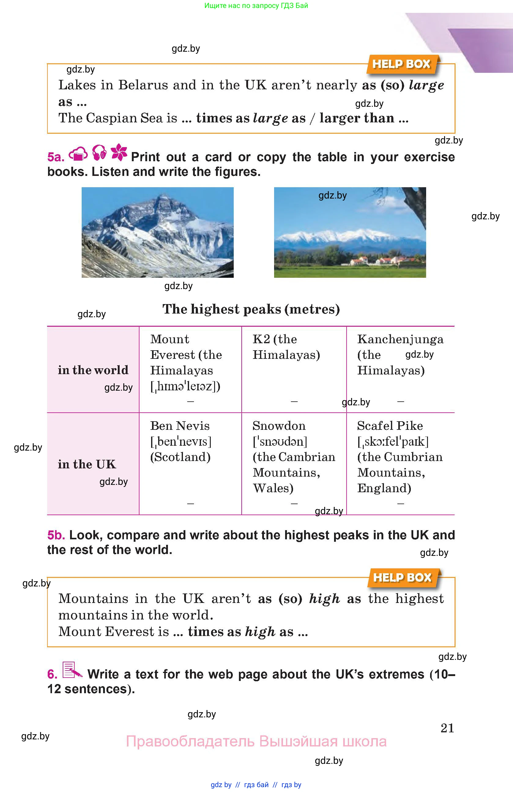 Английский язык (english), 8 класс Учебник, авторы: Лапицкая Людмила Михайловна (Lapitskaya Ludmila), Демченко Наталья Валентиновна, Калишевич Алла Ивановна, Юхнель Наталья Валентиновна, Волков Андрей Валерьевич, Севрюкова Татьяна Юрьевна, издательство Вышэйшая школа, Минск, 2021, бирюзового цвета, страница 21