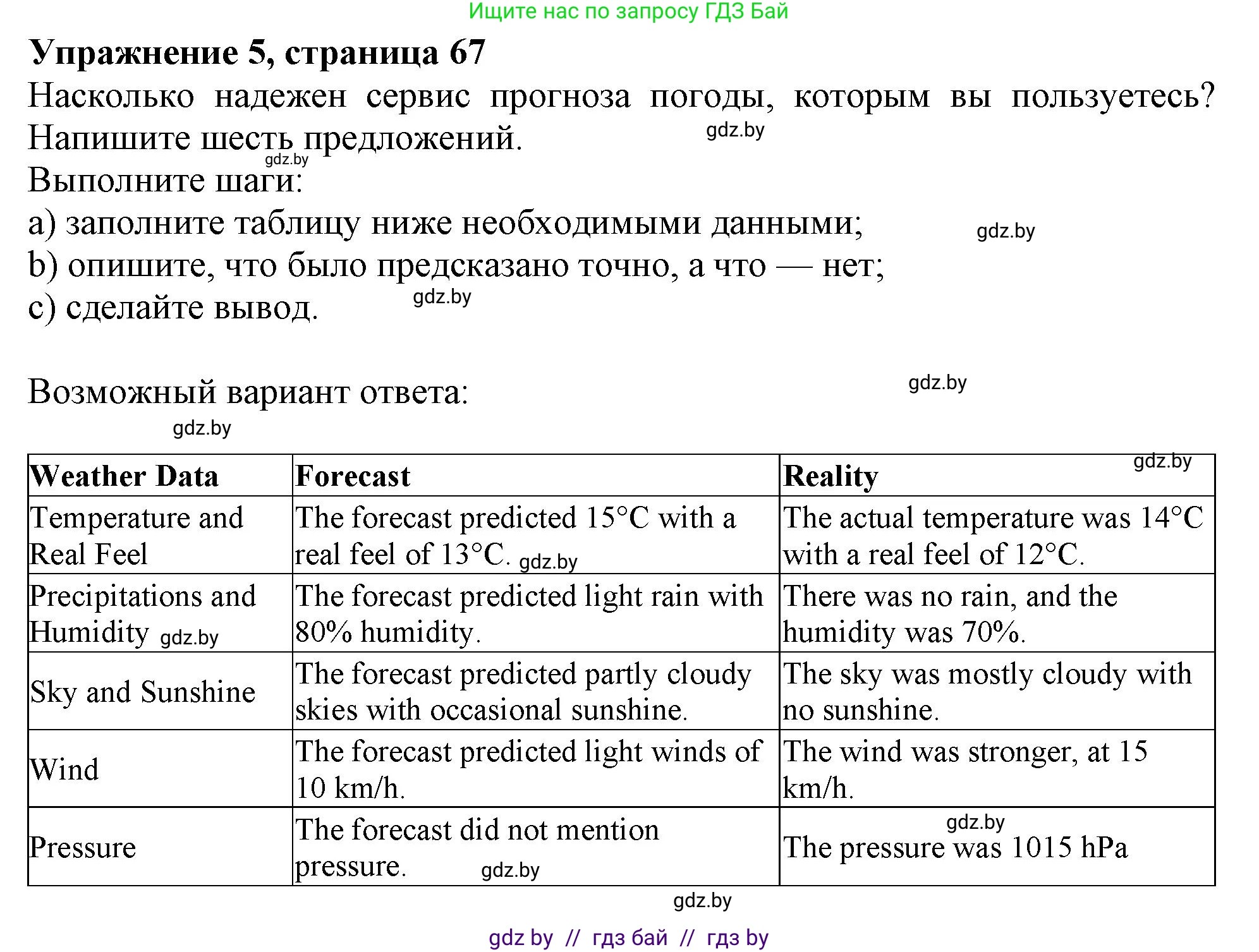 Английский язык (english), 9 класс Тетрадь по грамматике (grammar), авторы: Севрюкова Татьяна Юрьевна, Бушуева Эдите Владиславовна, Юхнель Наталья Валентиновна, издательство Аверсэв, Минск, 2021, страница 67, номер 5, Решение