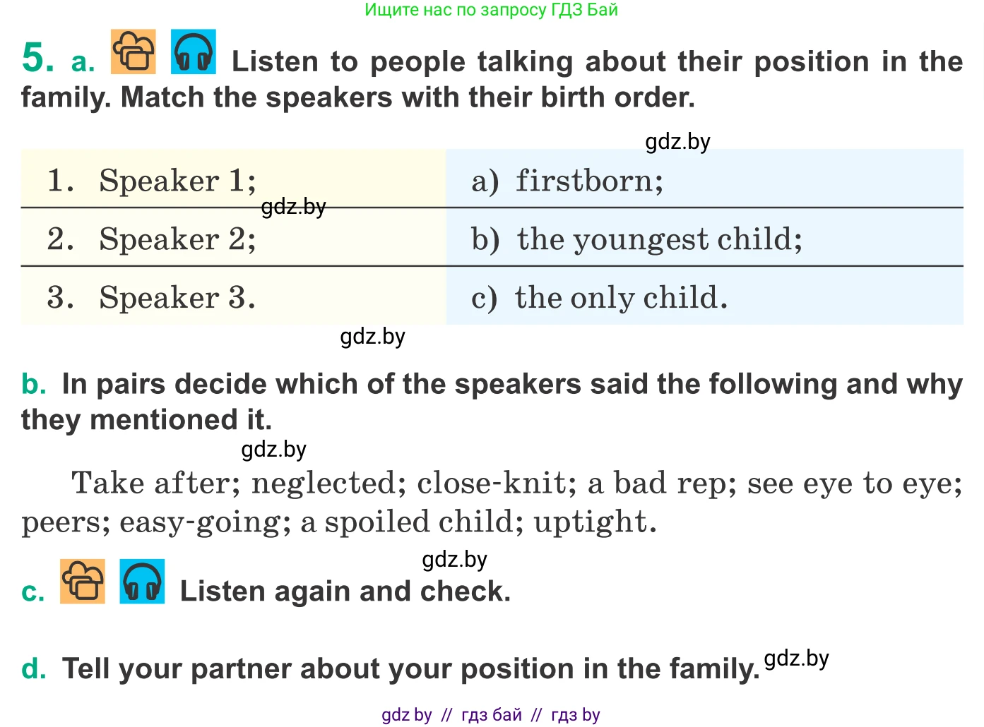 Английский язык (english), 9 класс Учебник (Student's book), авторы: Демченко Наталья Валентиновна, Юхнель Наталья Валентиновна, Романчук Вероника Романовна, Малиновская Елена Александровна, Севрюкова Татьяна Юрьевна, издательство Вышэйшая школа, Минск, 2022, белого цвета, Часть ( Part) 1, страница 13, номер 5, Условие