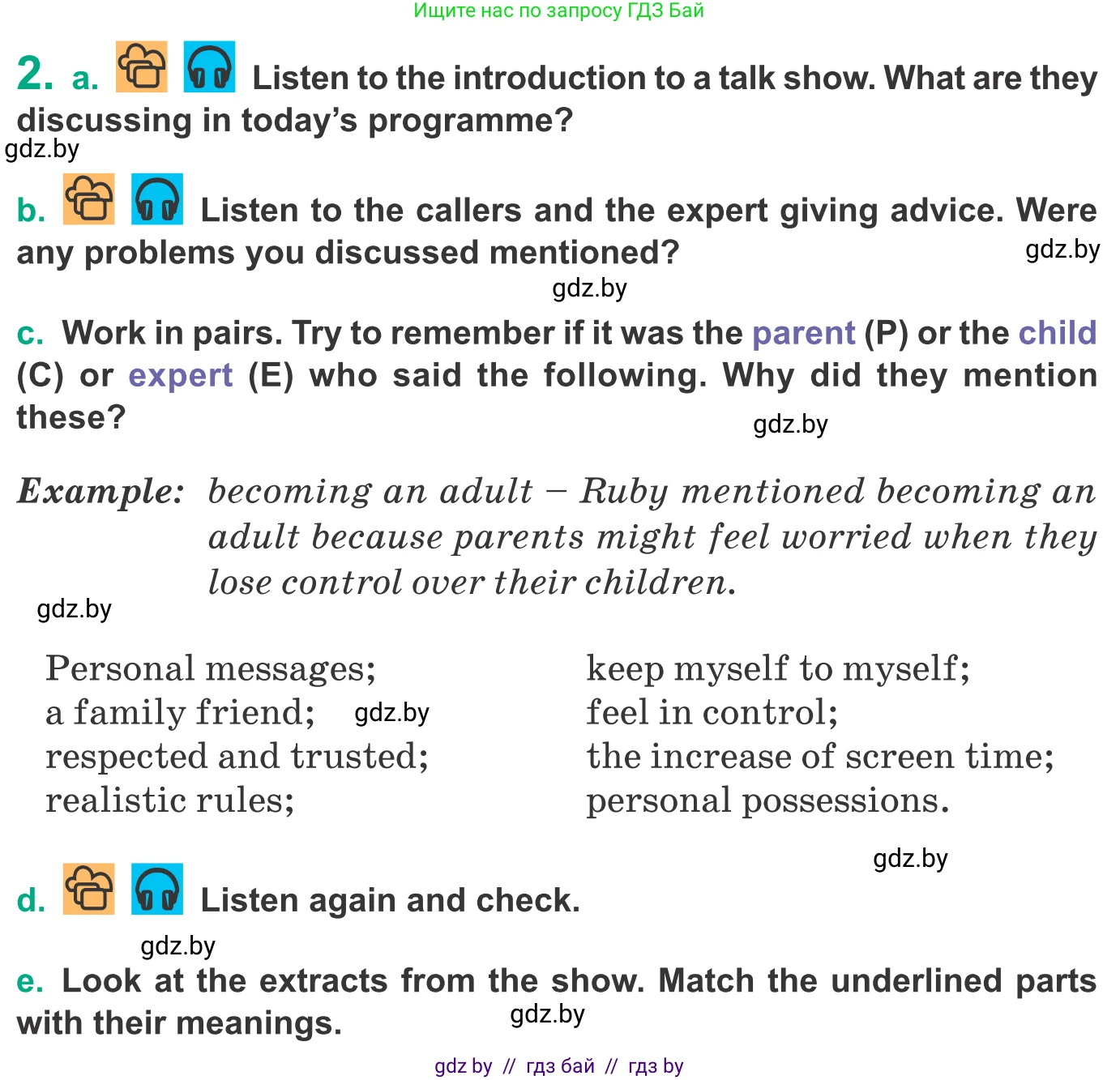 Английский язык (english), 9 класс Учебник (Student's book), авторы: Демченко Наталья Валентиновна, Юхнель Наталья Валентиновна, Романчук Вероника Романовна, Малиновская Елена Александровна, Севрюкова Татьяна Юрьевна, издательство Вышэйшая школа, Минск, 2022, белого цвета, Часть ( Part) 1, страница 20, номер 2, Условие