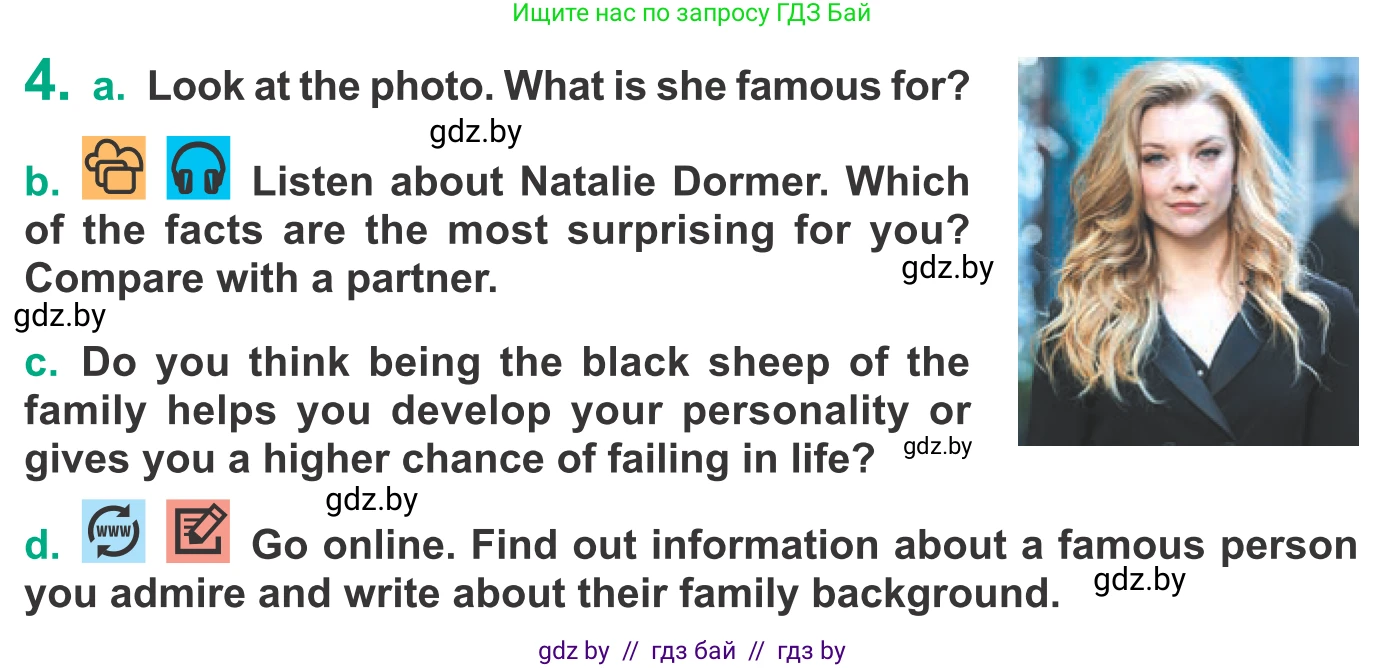 Английский язык (english), 9 класс Учебник (Student's book), авторы: Демченко Наталья Валентиновна, Юхнель Наталья Валентиновна, Романчук Вероника Романовна, Малиновская Елена Александровна, Севрюкова Татьяна Юрьевна, издательство Вышэйшая школа, Минск, 2022, белого цвета, Часть ( Part) 1, страница 32, номер 4, Условие