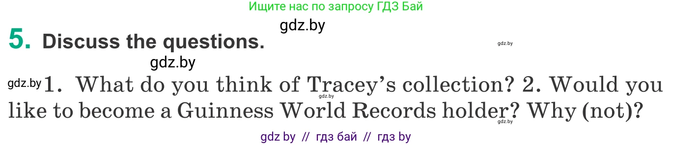 Английский язык (english), 9 класс Учебник (Student's book), авторы: Демченко Наталья Валентиновна, Юхнель Наталья Валентиновна, Романчук Вероника Романовна, Малиновская Елена Александровна, Севрюкова Татьяна Юрьевна, издательство Вышэйшая школа, Минск, 2022, белого цвета, Часть ( Part) 2, страница 62, номер 5, Условие