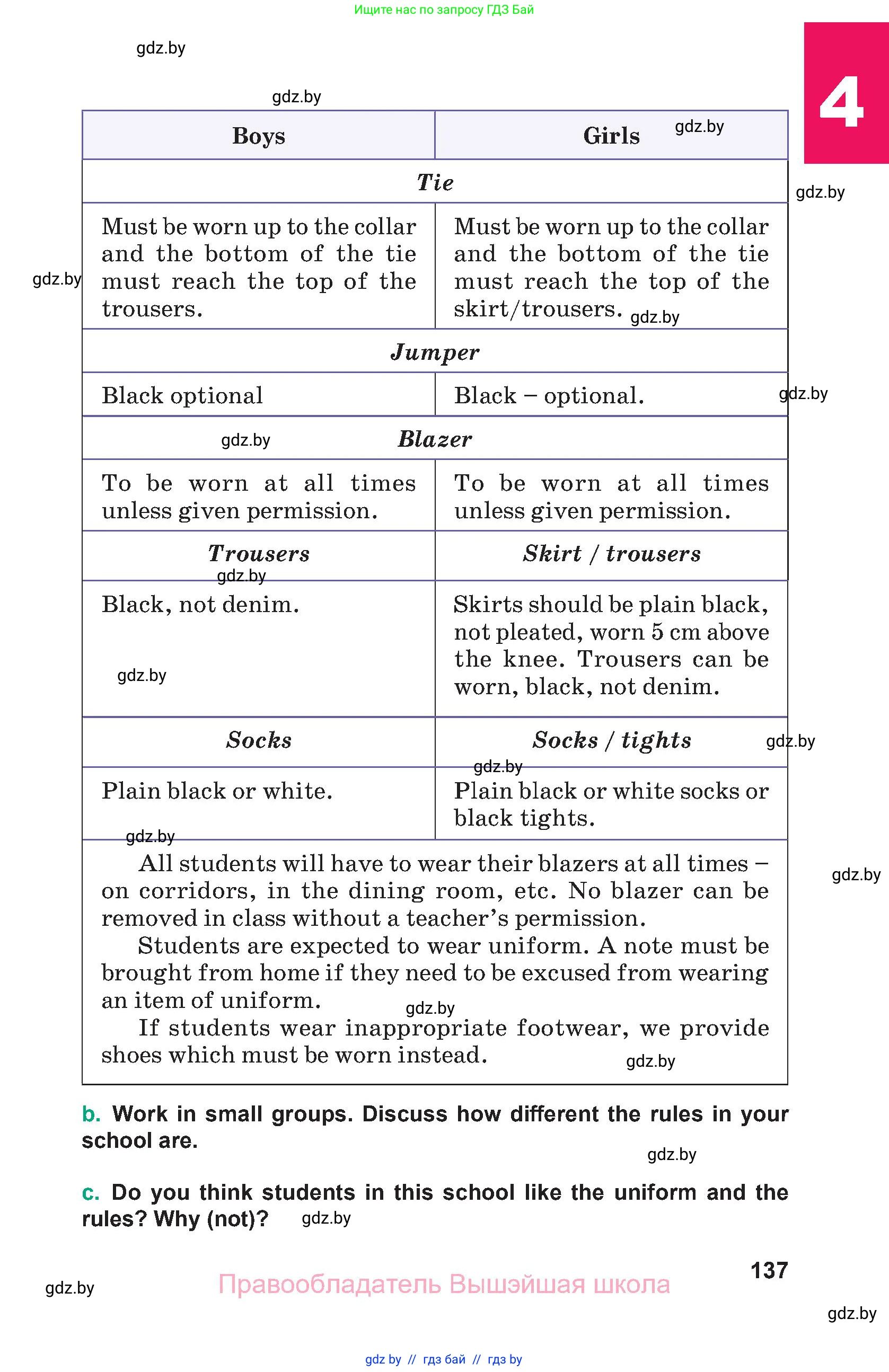 Английский язык (english), 9 класс Учебник (Student's book), авторы: Демченко Наталья Валентиновна, Юхнель Наталья Валентиновна, Романчук Вероника Романовна, Малиновская Елена Александровна, Севрюкова Татьяна Юрьевна, издательство Вышэйшая школа, Минск, 2022, белого цвета, страница 137