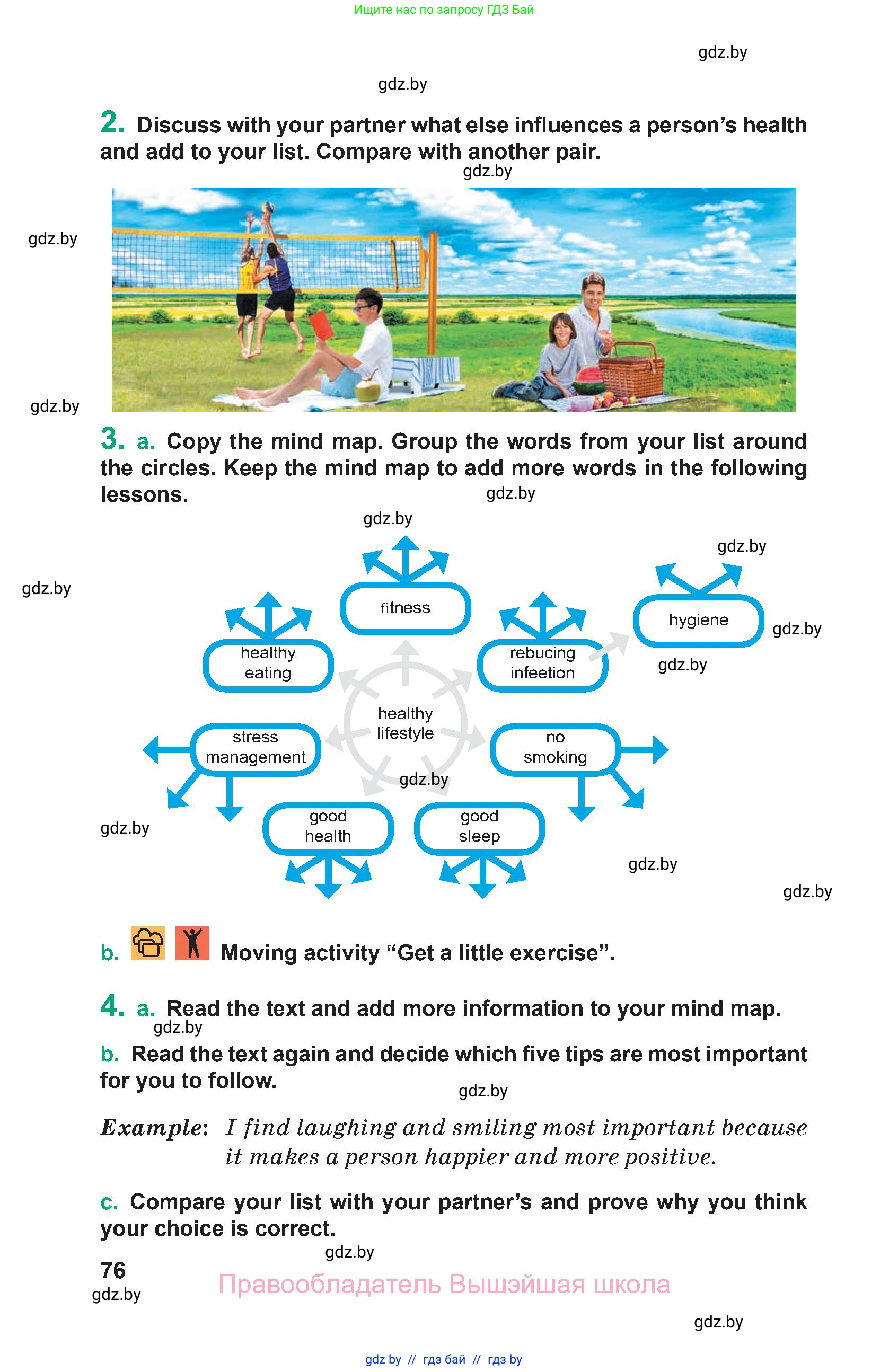 Английский язык (english), 9 класс Учебник (Student's book), авторы: Демченко Наталья Валентиновна, Юхнель Наталья Валентиновна, Романчук Вероника Романовна, Малиновская Елена Александровна, Севрюкова Татьяна Юрьевна, издательство Вышэйшая школа, Минск, 2022, белого цвета, Часть ( Part) 1, страница 76