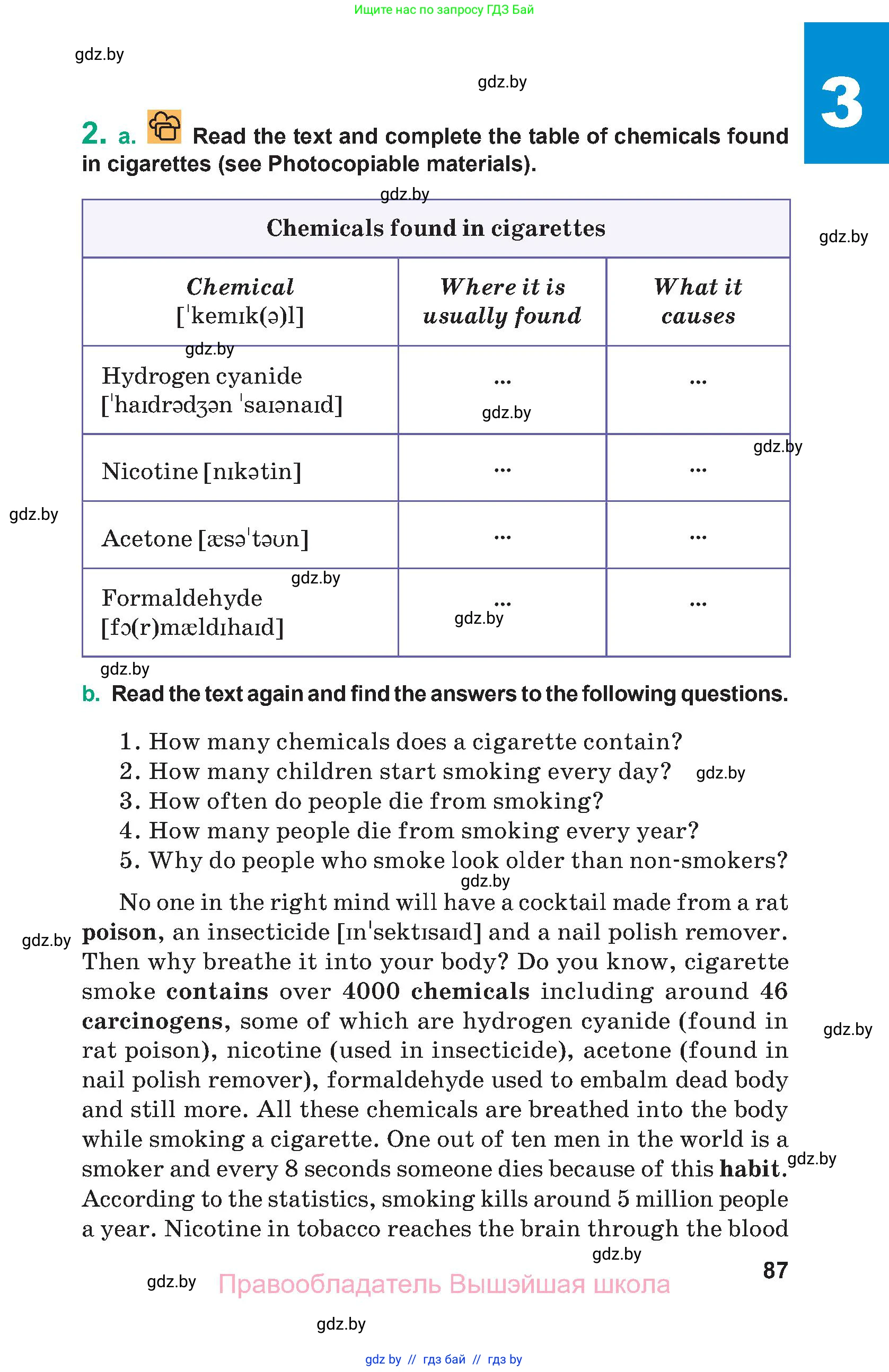 Английский язык (english), 9 класс Учебник (Student's book), авторы: Демченко Наталья Валентиновна, Юхнель Наталья Валентиновна, Романчук Вероника Романовна, Малиновская Елена Александровна, Севрюкова Татьяна Юрьевна, издательство Вышэйшая школа, Минск, 2022, белого цвета, Часть ( Part) 1, страница 87