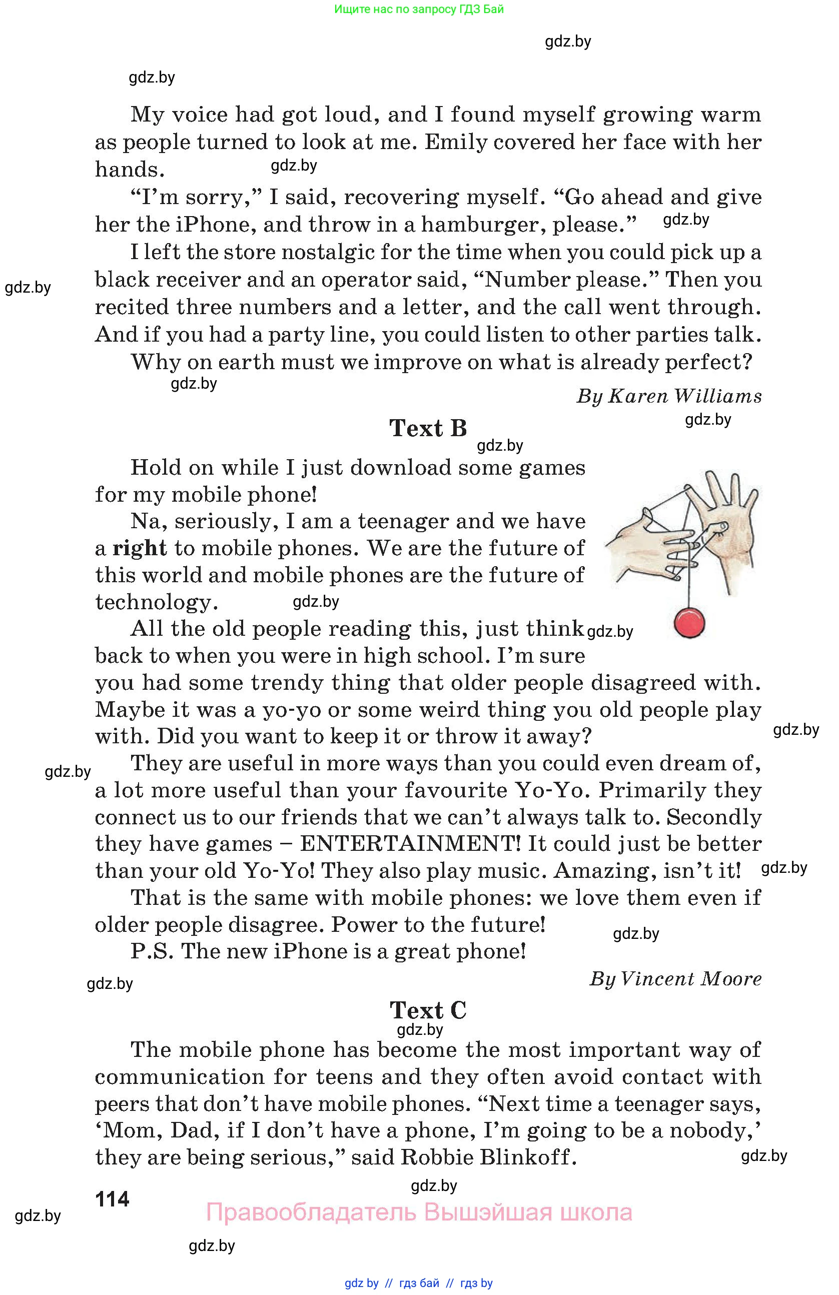 Английский язык (english), 9 класс Учебник (Student's book), авторы: Демченко Наталья Валентиновна, Юхнель Наталья Валентиновна, Романчук Вероника Романовна, Малиновская Елена Александровна, Севрюкова Татьяна Юрьевна, издательство Вышэйшая школа, Минск, 2022, белого цвета, страница 114