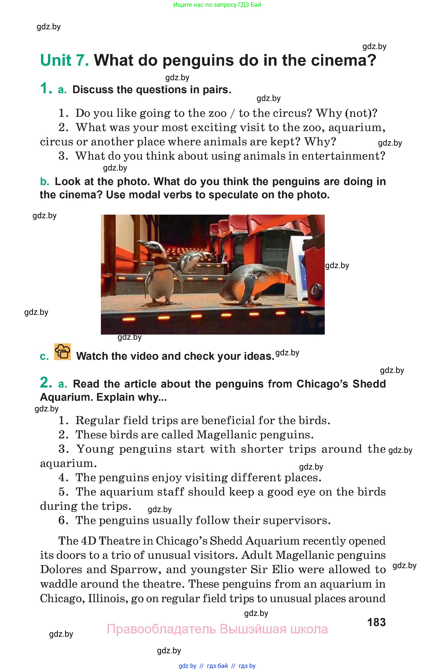 Английский язык (english), 9 класс Учебник (Student's book), авторы: Демченко Наталья Валентиновна, Юхнель Наталья Валентиновна, Романчук Вероника Романовна, Малиновская Елена Александровна, Севрюкова Татьяна Юрьевна, издательство Вышэйшая школа, Минск, 2022, белого цвета, Часть ( Part) 2, страница 183