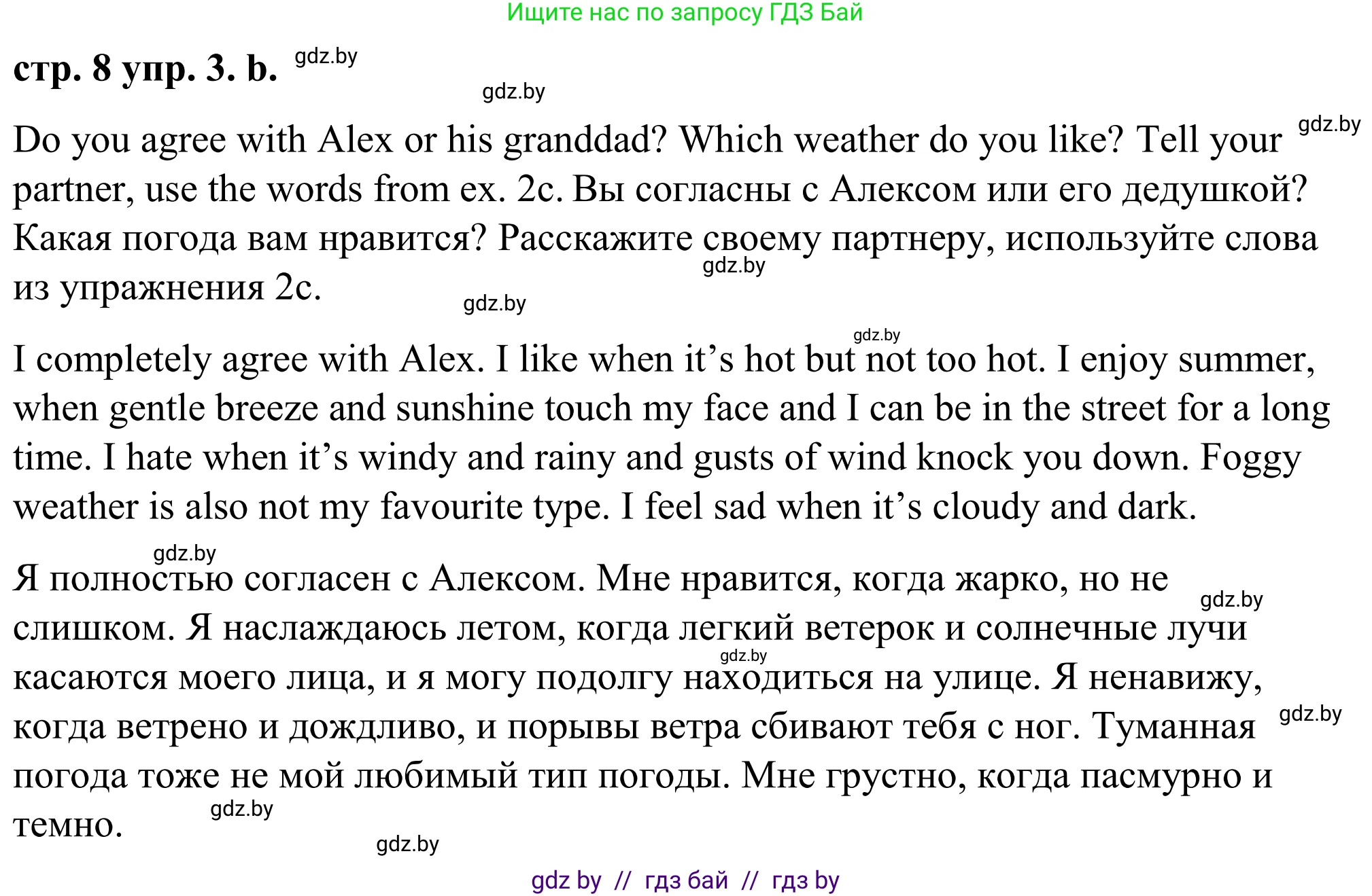 Английский язык (english), 9 класс Учебник (Student's book), авторы: Демченко Наталья Валентиновна, Юхнель Наталья Валентиновна, Романчук Вероника Романовна, Малиновская Елена Александровна, Севрюкова Татьяна Юрьевна, издательство Вышэйшая школа, Минск, 2022, белого цвета, Часть ( Part) 2, страница 8, номер 3, Решение (продолжение 2)