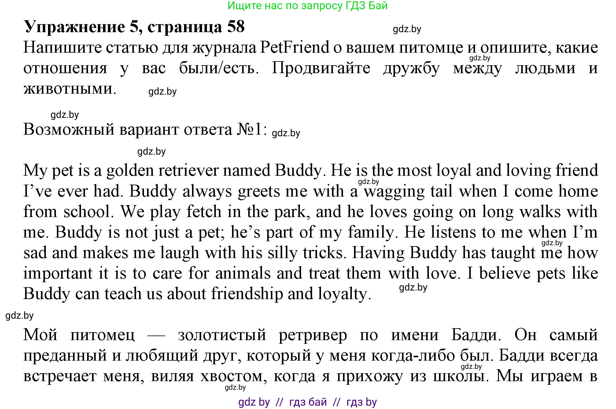 Английский язык (english), 9 класс Учебник (Student's book), авторы: Демченко Наталья Валентиновна, Юхнель Наталья Валентиновна, Романчук Вероника Романовна, Малиновская Елена Александровна, Севрюкова Татьяна Юрьевна, издательство Вышэйшая школа, Минск, 2022, белого цвета, Часть ( Part) 1, страница 58, номер 5, Решение 2
