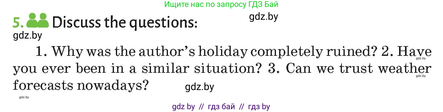 Английский язык (english), 9 класс Учебник (Student's book), авторы: Лапицкая Людмила Михайловна (Lapitskaya Ludmila), Демченко Наталья Валентиновна, Юхнель Наталья Валентиновна, Волков Андрей Валерьевич, издательство Адукацыя i выхаванне, Минск, 2025, зелёного цвета, страница 160, номер 5, Условие