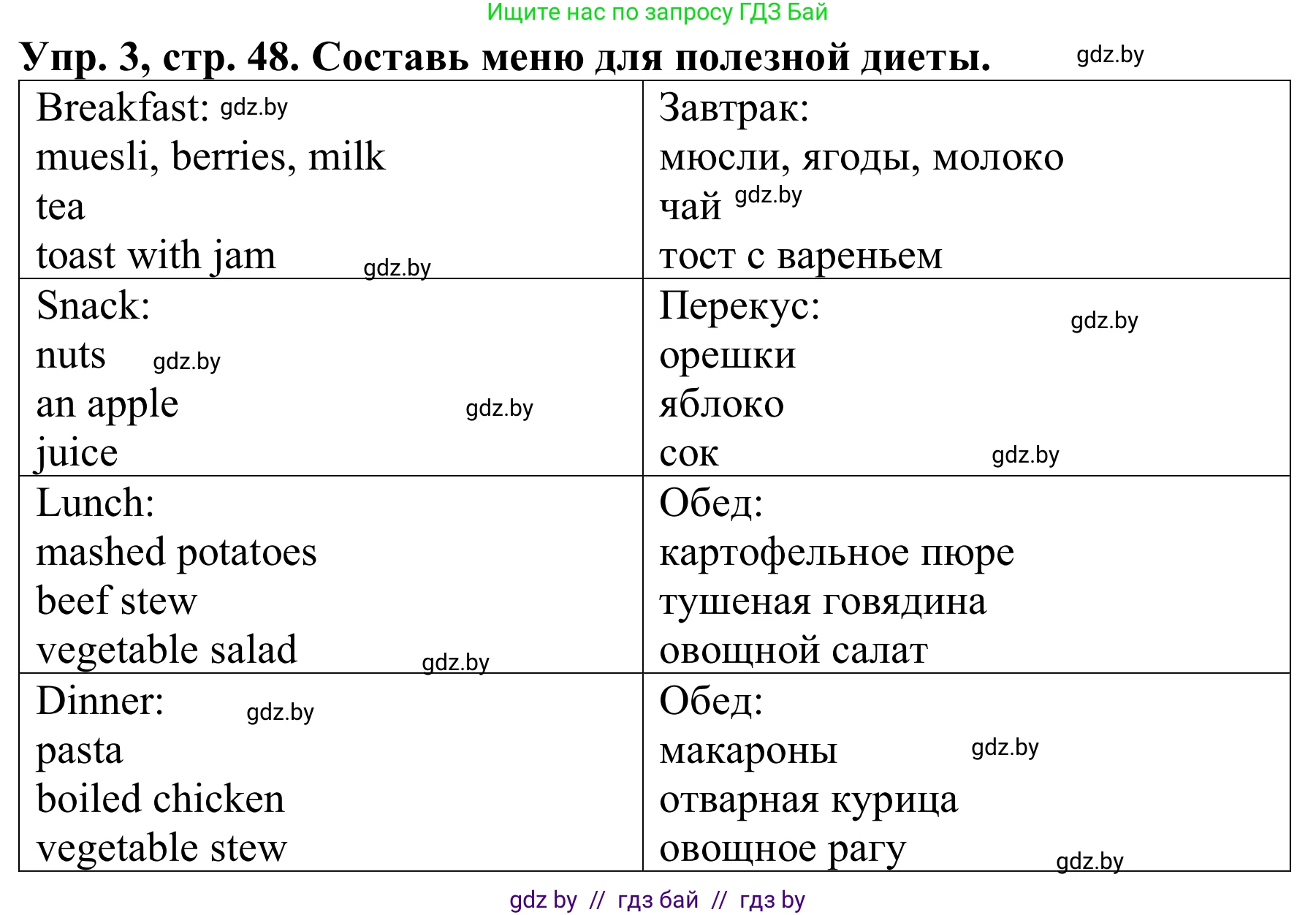 Английский язык (english), 9 класс Рабочая тетрадь (workbook), авторы: Лапицкая Людмила Михайловна (Lapitskaya Ludmila), Демченко Наталья Валентиновна, Волков Андрей Валерьевич, Калишевич Алла Ивановна, Севрюкова Татьяна Юрьевна, Юхнель Наталья Валентиновна, издательство Аверсэв, Минск, 2019, голубого цвета, Часть ( Part) 1, страница 48, номер 3, Решение