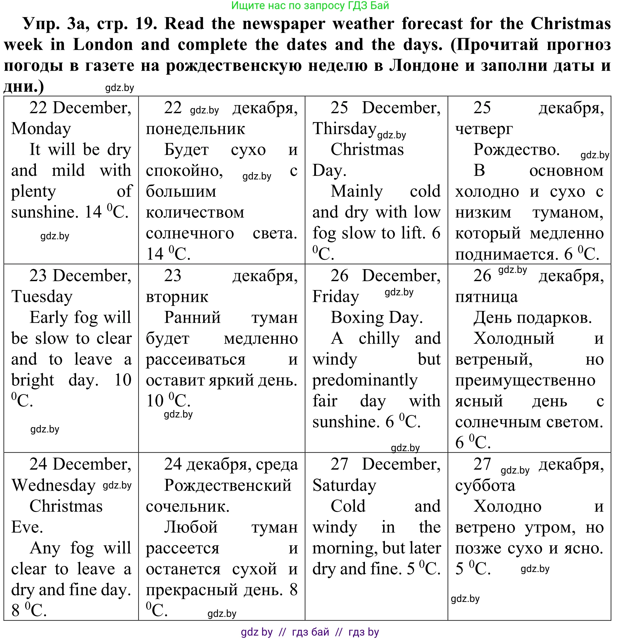 Английский язык (english), 9 класс Рабочая тетрадь (workbook), авторы: Лапицкая Людмила Михайловна (Lapitskaya Ludmila), Демченко Наталья Валентиновна, Волков Андрей Валерьевич, Калишевич Алла Ивановна, Севрюкова Татьяна Юрьевна, Юхнель Наталья Валентиновна, издательство Аверсэв, Минск, 2019, голубого цвета, Часть ( Part) 2, страница 19, номер 3a, Решение