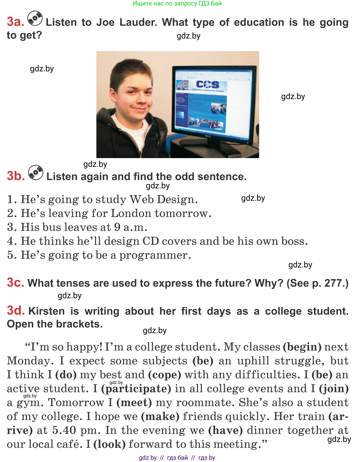 Английский язык (english), 9 класс Учебник (Student's book), авторы: Лапицкая Людмила Михайловна (Lapitskaya Ludmila), Демченко Наталья Валентиновна, Волков Андрей Валерьевич, Калишевич Алла Ивановна, Севрюкова Татьяна Юрьевна, Юхнель Наталья Валентиновна, издательство Вышэйшая школа, Минск, 2018, страница 262, номер 3, Условие