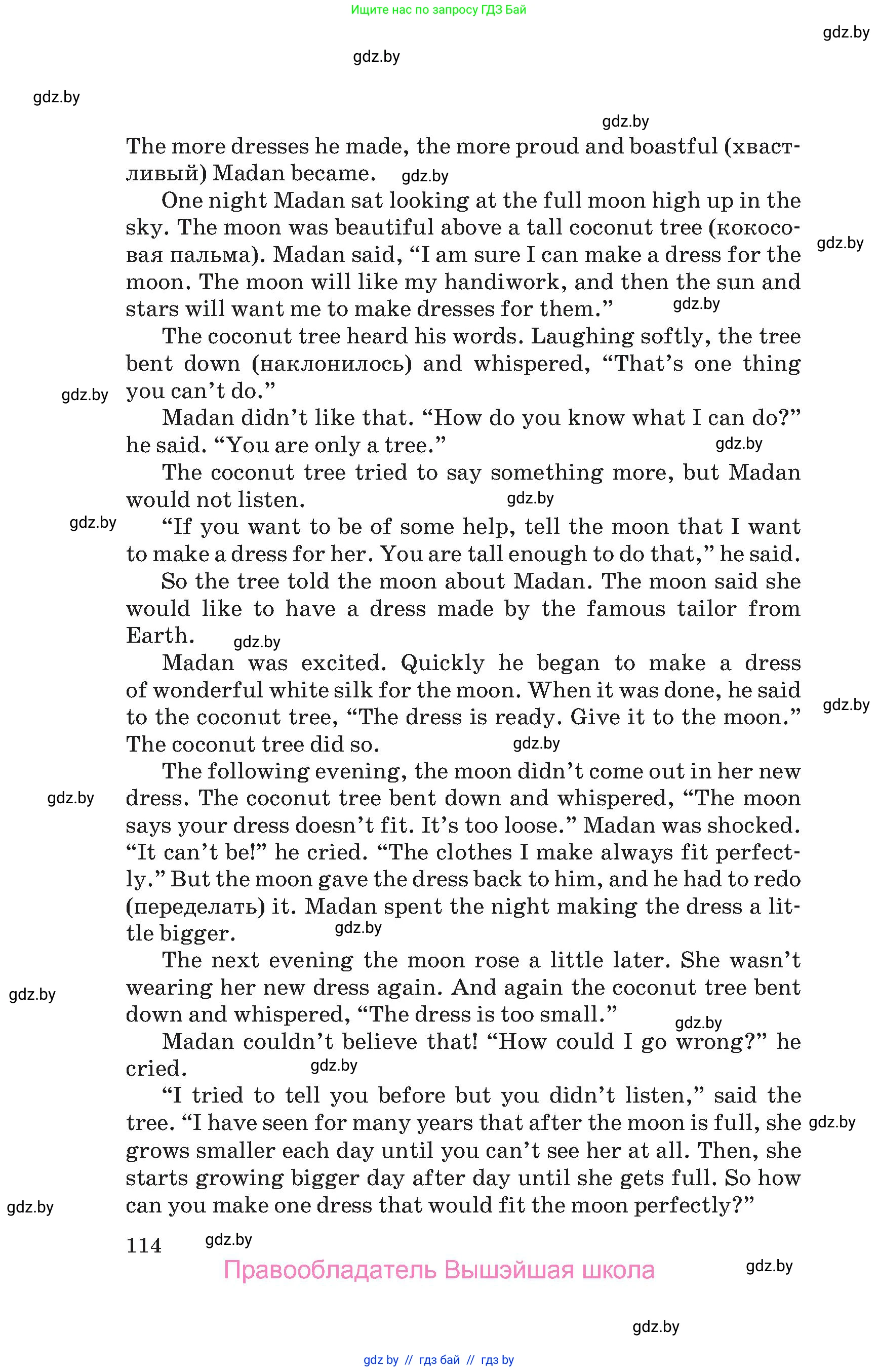 Английский язык (english), 9 класс Учебник (Student's book), авторы: Лапицкая Людмила Михайловна (Lapitskaya Ludmila), Демченко Наталья Валентиновна, Волков Андрей Валерьевич, Калишевич Алла Ивановна, Севрюкова Татьяна Юрьевна, Юхнель Наталья Валентиновна, издательство Вышэйшая школа, Минск, 2018, страница 114