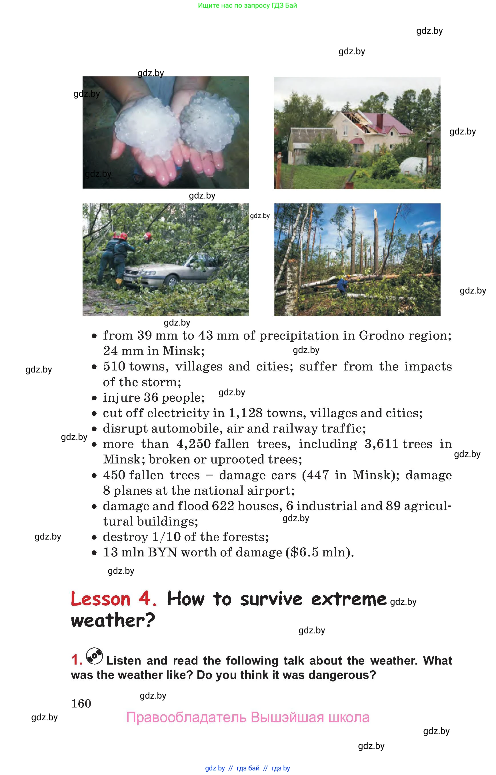 Английский язык (english), 9 класс Учебник (Student's book), авторы: Лапицкая Людмила Михайловна (Lapitskaya Ludmila), Демченко Наталья Валентиновна, Волков Андрей Валерьевич, Калишевич Алла Ивановна, Севрюкова Татьяна Юрьевна, Юхнель Наталья Валентиновна, издательство Вышэйшая школа, Минск, 2018, страница 160