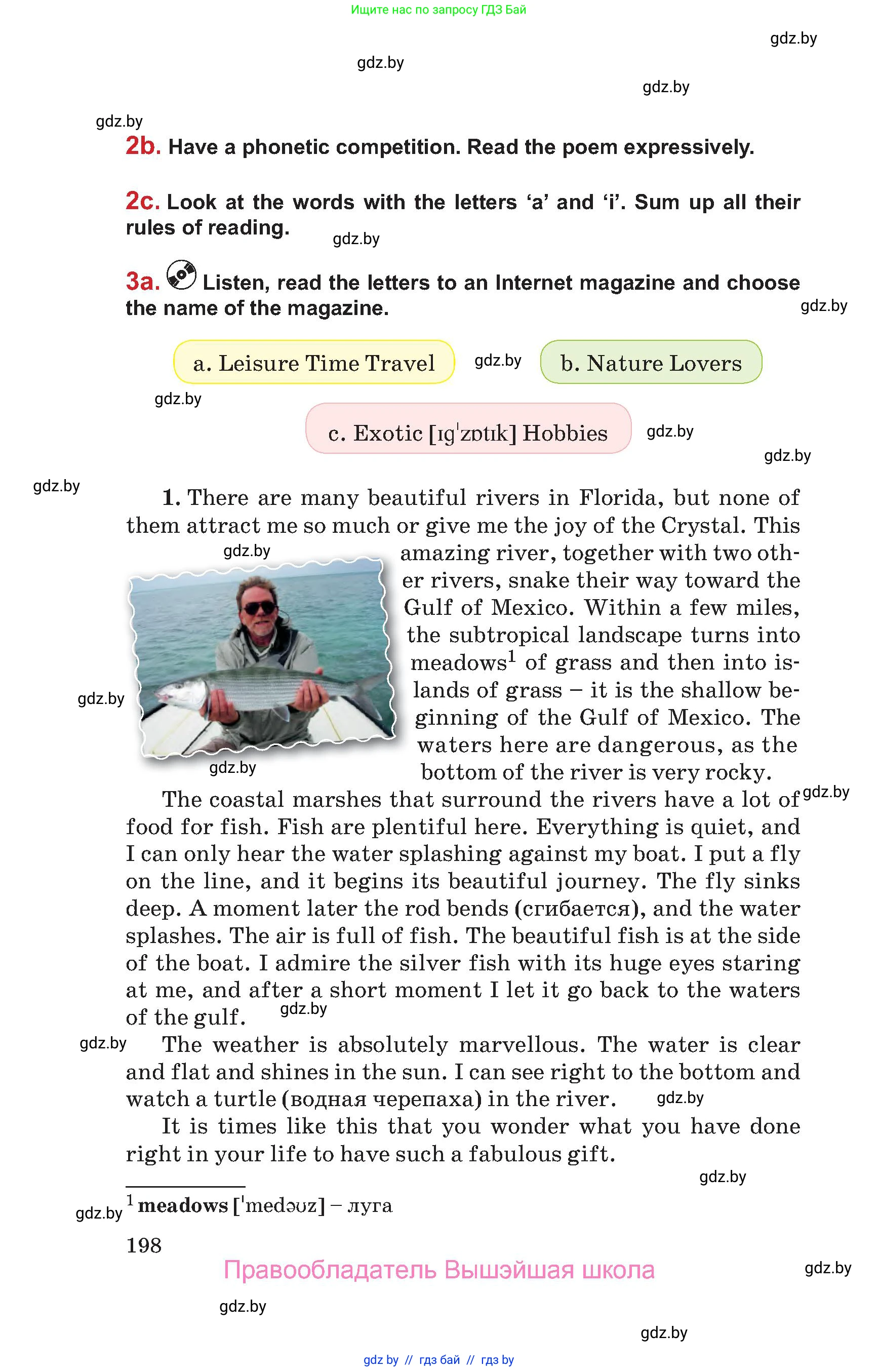 Английский язык (english), 9 класс Учебник (Student's book), авторы: Лапицкая Людмила Михайловна (Lapitskaya Ludmila), Демченко Наталья Валентиновна, Волков Андрей Валерьевич, Калишевич Алла Ивановна, Севрюкова Татьяна Юрьевна, Юхнель Наталья Валентиновна, издательство Вышэйшая школа, Минск, 2018, страница 198