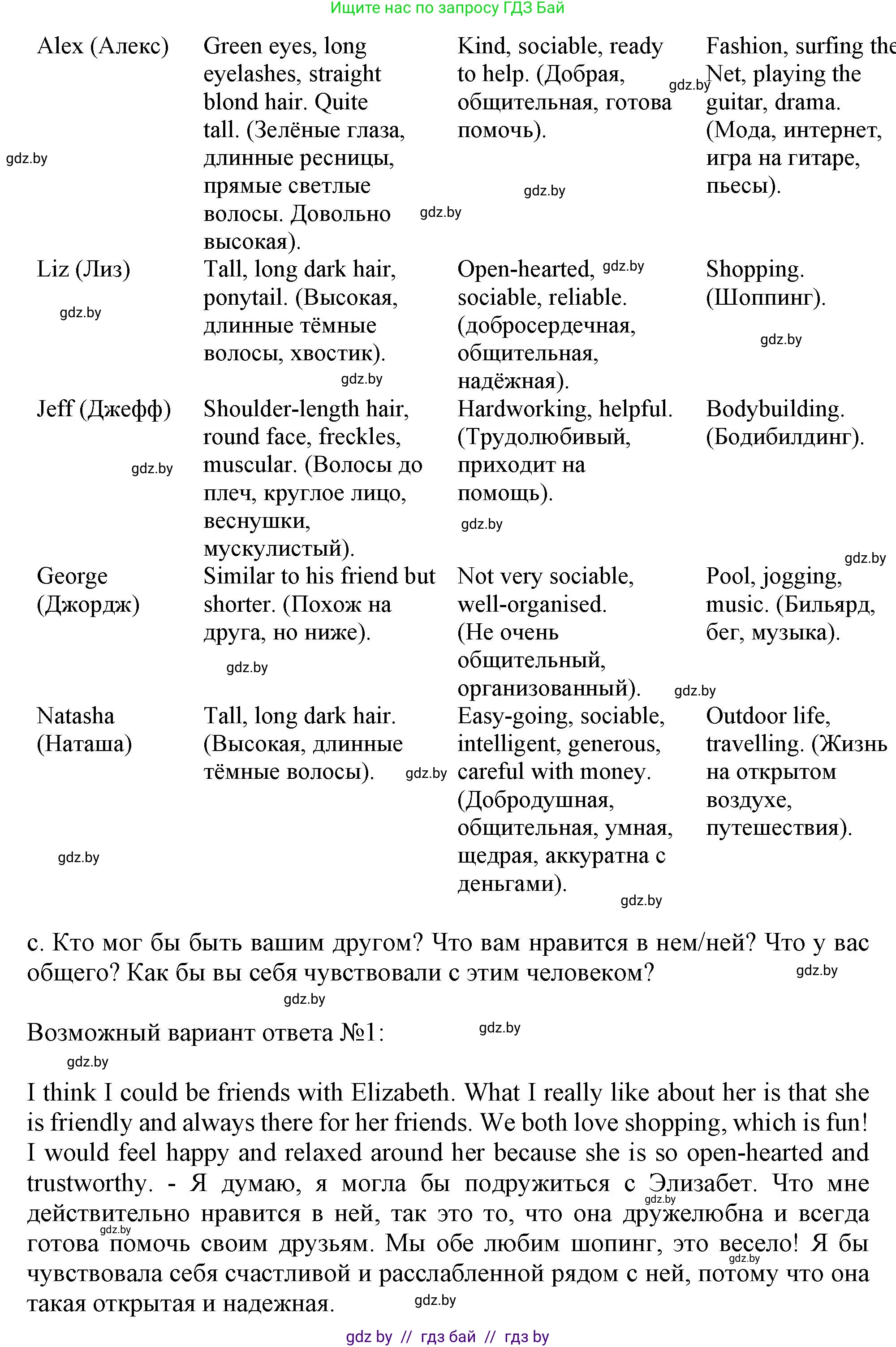 Английский язык (english), 9 класс Учебник (Student's book), авторы: Лапицкая Людмила Михайловна (Lapitskaya Ludmila), Демченко Наталья Валентиновна, Волков Андрей Валерьевич, Калишевич Алла Ивановна, Севрюкова Татьяна Юрьевна, Юхнель Наталья Валентиновна, издательство Вышэйшая школа, Минск, 2018, страница 31, номер 3, Решение 1 (продолжение 4)