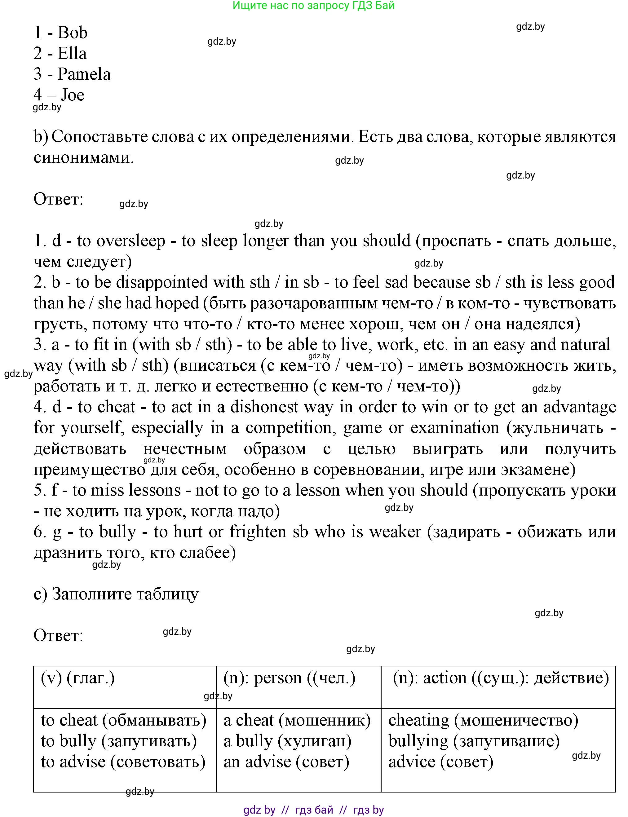 Английский язык (english), 9 класс Учебник (Student's book), авторы: Лапицкая Людмила Михайловна (Lapitskaya Ludmila), Демченко Наталья Валентиновна, Волков Андрей Валерьевич, Калишевич Алла Ивановна, Севрюкова Татьяна Юрьевна, Юхнель Наталья Валентиновна, издательство Вышэйшая школа, Минск, 2018, страница 246, номер 2, Решение 1 (продолжение 2)