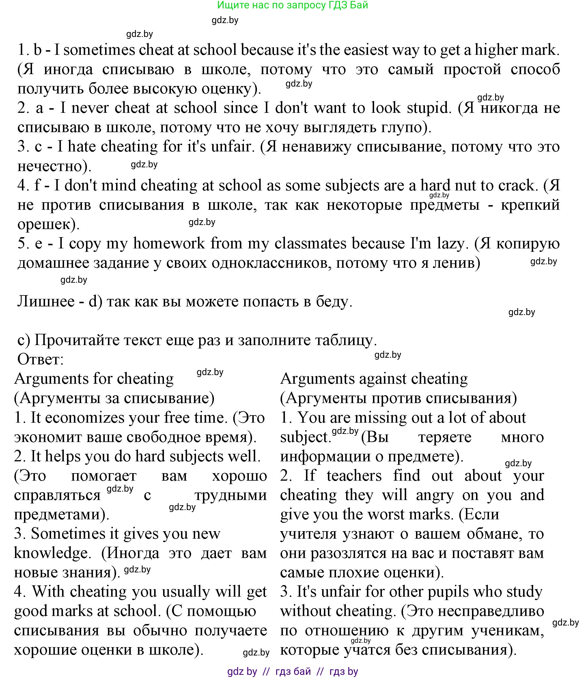 Английский язык (english), 9 класс Учебник (Student's book), авторы: Лапицкая Людмила Михайловна (Lapitskaya Ludmila), Демченко Наталья Валентиновна, Волков Андрей Валерьевич, Калишевич Алла Ивановна, Севрюкова Татьяна Юрьевна, Юхнель Наталья Валентиновна, издательство Вышэйшая школа, Минск, 2018, страница 265, номер 2, Решение 1 (продолжение 3)
