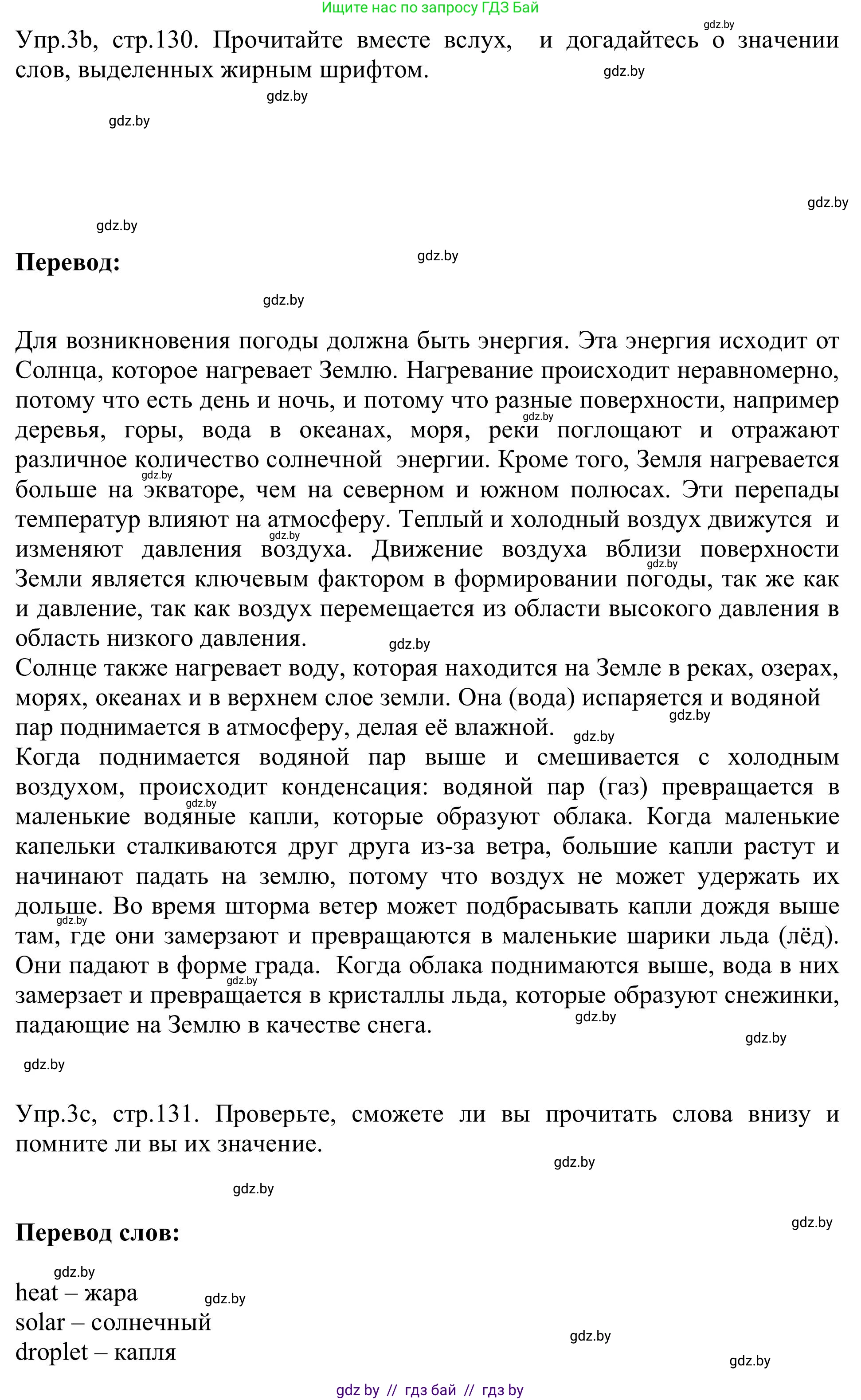 Английский язык (english), 9 класс Учебник (Student's book), авторы: Лапицкая Людмила Михайловна (Lapitskaya Ludmila), Демченко Наталья Валентиновна, Волков Андрей Валерьевич, Калишевич Алла Ивановна, Севрюкова Татьяна Юрьевна, Юхнель Наталья Валентиновна, издательство Вышэйшая школа, Минск, 2018, страница 130, номер 3, Решение 2 (продолжение 2)