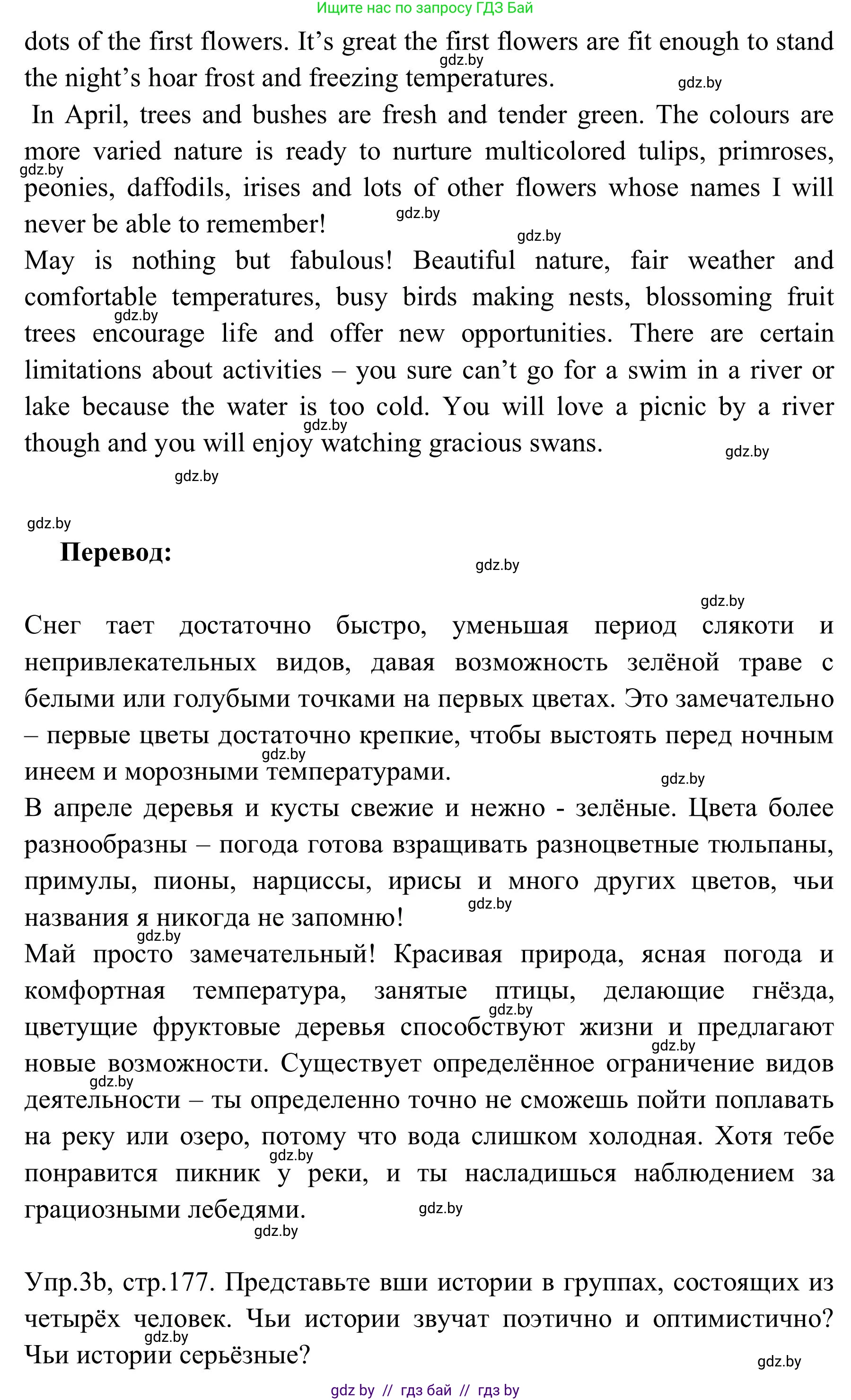 Английский язык (english), 9 класс Учебник (Student's book), авторы: Лапицкая Людмила Михайловна (Lapitskaya Ludmila), Демченко Наталья Валентиновна, Волков Андрей Валерьевич, Калишевич Алла Ивановна, Севрюкова Татьяна Юрьевна, Юхнель Наталья Валентиновна, издательство Вышэйшая школа, Минск, 2018, страница 177, номер 3, Решение 2 (продолжение 2)