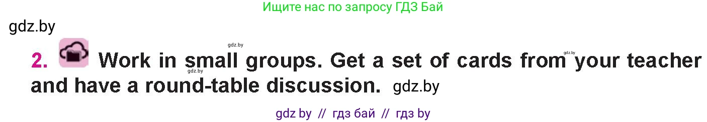 Английский язык (english), 10 класс Учебник (Student's book), авторы: Демченко Наталья Валентиновна, Юхнель Наталья Валентиновна, Севрюкова Татьяна Юрьевна, Бушуева Эдите Владиславовна, Лапицкая Людмила Михайловна (Lapitskaya Ludmila), издательство Вышэйшая школа, Минск, 2021, голубого цвета, Часть ( Part) 1, страница 40, номер 2, Условие