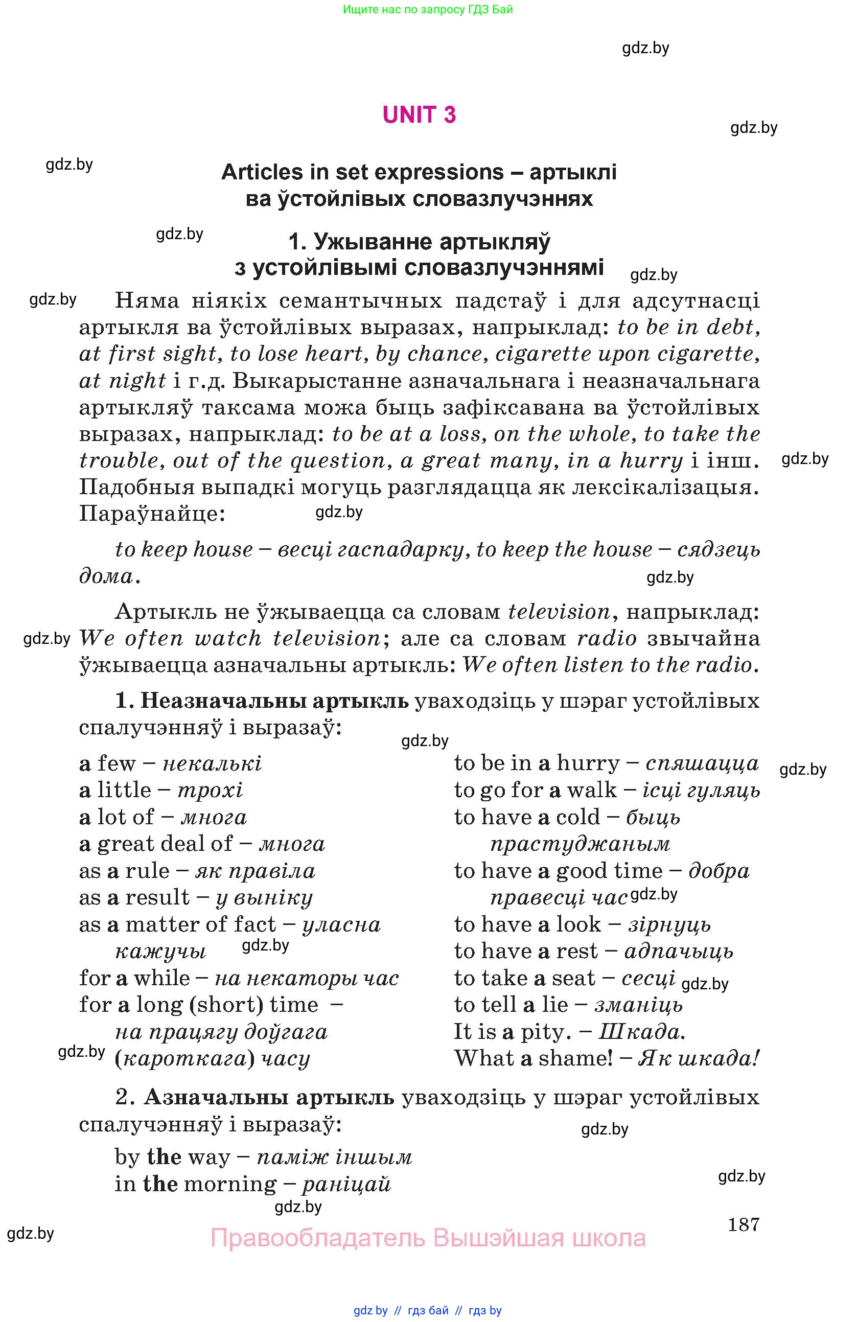 Английский язык (english), 10 класс Учебник (Student's book), авторы: Демченко Наталья Валентиновна, Юхнель Наталья Валентиновна, Севрюкова Татьяна Юрьевна, Бушуева Эдите Владиславовна, Лапицкая Людмила Михайловна (Lapitskaya Ludmila), издательство Вышэйшая школа, Минск, 2021, голубого цвета, страница 187