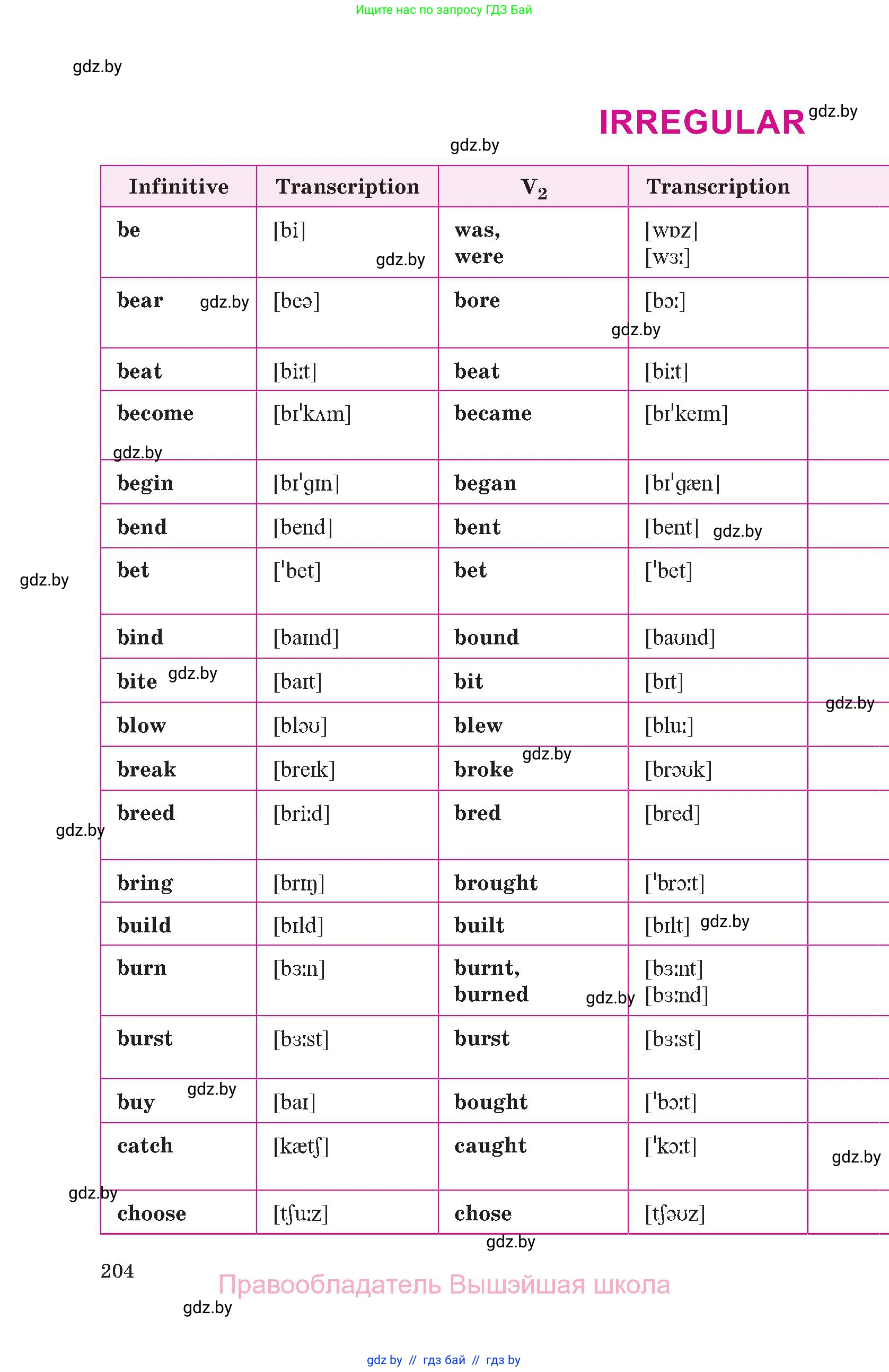 Английский язык (english), 10 класс Учебник (Student's book), авторы: Демченко Наталья Валентиновна, Юхнель Наталья Валентиновна, Севрюкова Татьяна Юрьевна, Бушуева Эдите Владиславовна, Лапицкая Людмила Михайловна (Lapitskaya Ludmila), издательство Вышэйшая школа, Минск, 2021, голубого цвета, страница 204