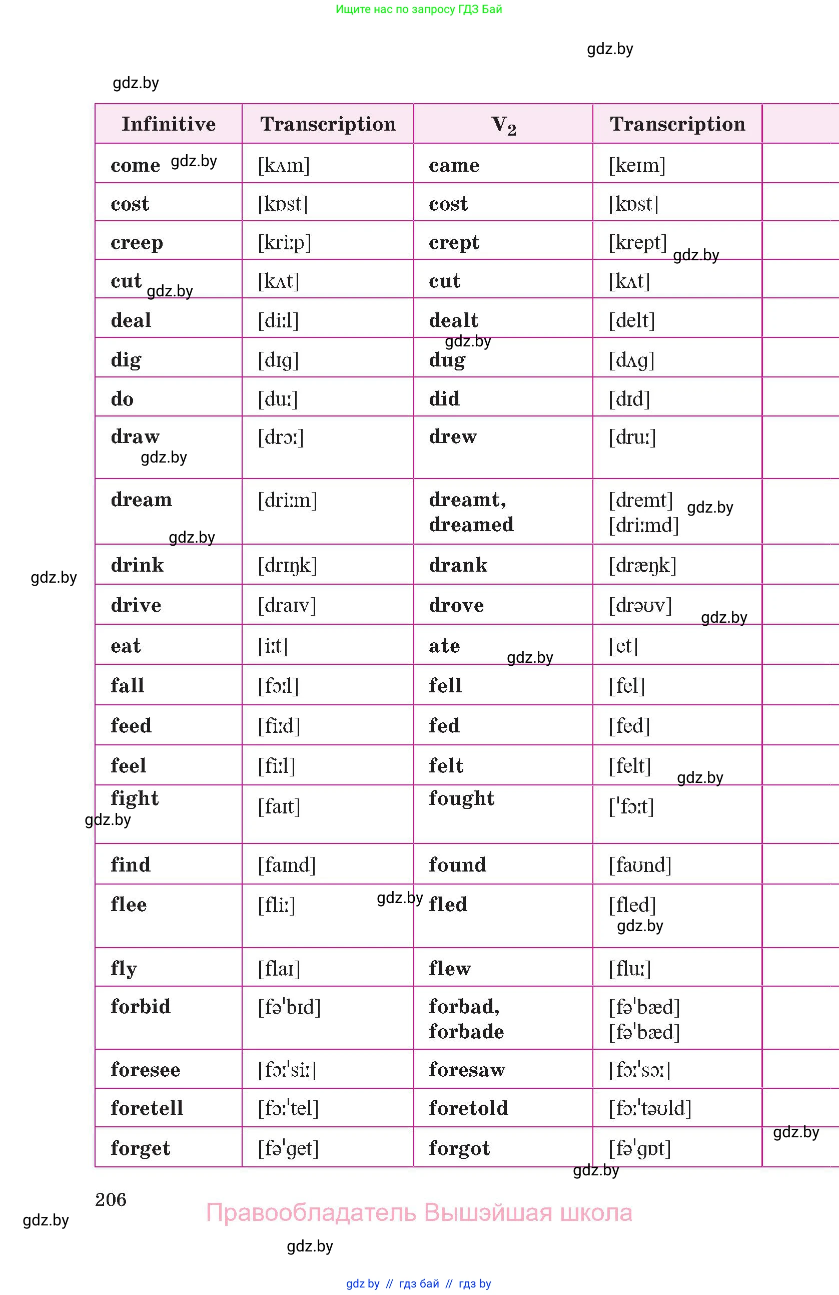 Английский язык (english), 10 класс Учебник (Student's book), авторы: Демченко Наталья Валентиновна, Юхнель Наталья Валентиновна, Севрюкова Татьяна Юрьевна, Бушуева Эдите Владиславовна, Лапицкая Людмила Михайловна (Lapitskaya Ludmila), издательство Вышэйшая школа, Минск, 2021, голубого цвета, страница 206