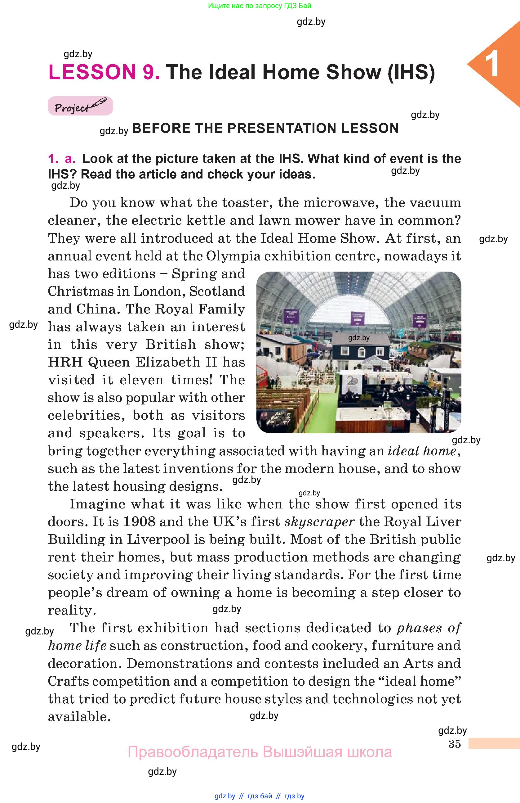 Английский язык (english), 10 класс Учебник (Student's book), авторы: Демченко Наталья Валентиновна, Юхнель Наталья Валентиновна, Севрюкова Татьяна Юрьевна, Бушуева Эдите Владиславовна, Лапицкая Людмила Михайловна (Lapitskaya Ludmila), издательство Вышэйшая школа, Минск, 2021, голубого цвета, Часть ( Part) 1, страница 35