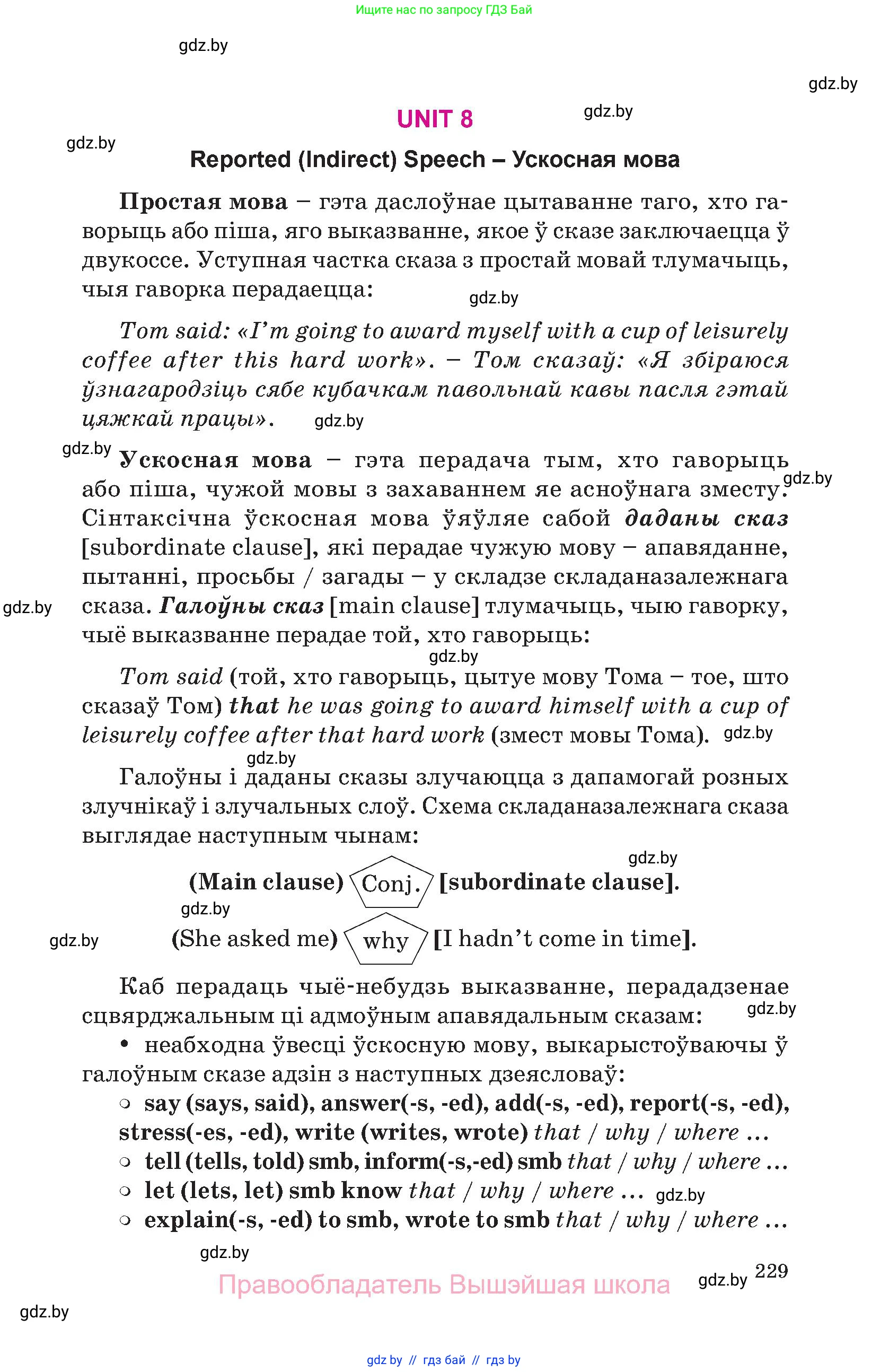 Английский язык (english), 10 класс Учебник (Student's book), авторы: Демченко Наталья Валентиновна, Юхнель Наталья Валентиновна, Севрюкова Татьяна Юрьевна, Бушуева Эдите Владиславовна, Лапицкая Людмила Михайловна (Lapitskaya Ludmila), издательство Вышэйшая школа, Минск, 2021, голубого цвета, страница 229