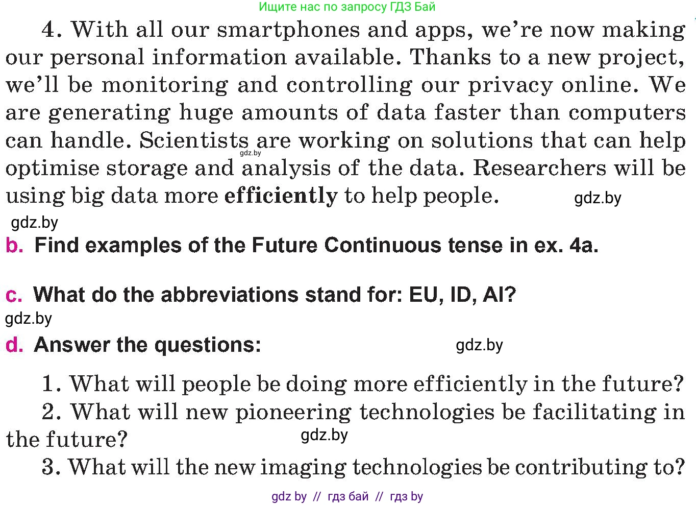 Английский язык (english), 10 класс Учебник (Student's book), авторы: Демченко Наталья Валентиновна, Юхнель Наталья Валентиновна, Севрюкова Татьяна Юрьевна, Бушуева Эдите Владиславовна, Лапицкая Людмила Михайловна (Lapitskaya Ludmila), издательство Вышэйшая школа, Минск, 2021, голубого цвета, Часть ( Part) 2, страница 68, номер 4, Условие (продолжение 2)