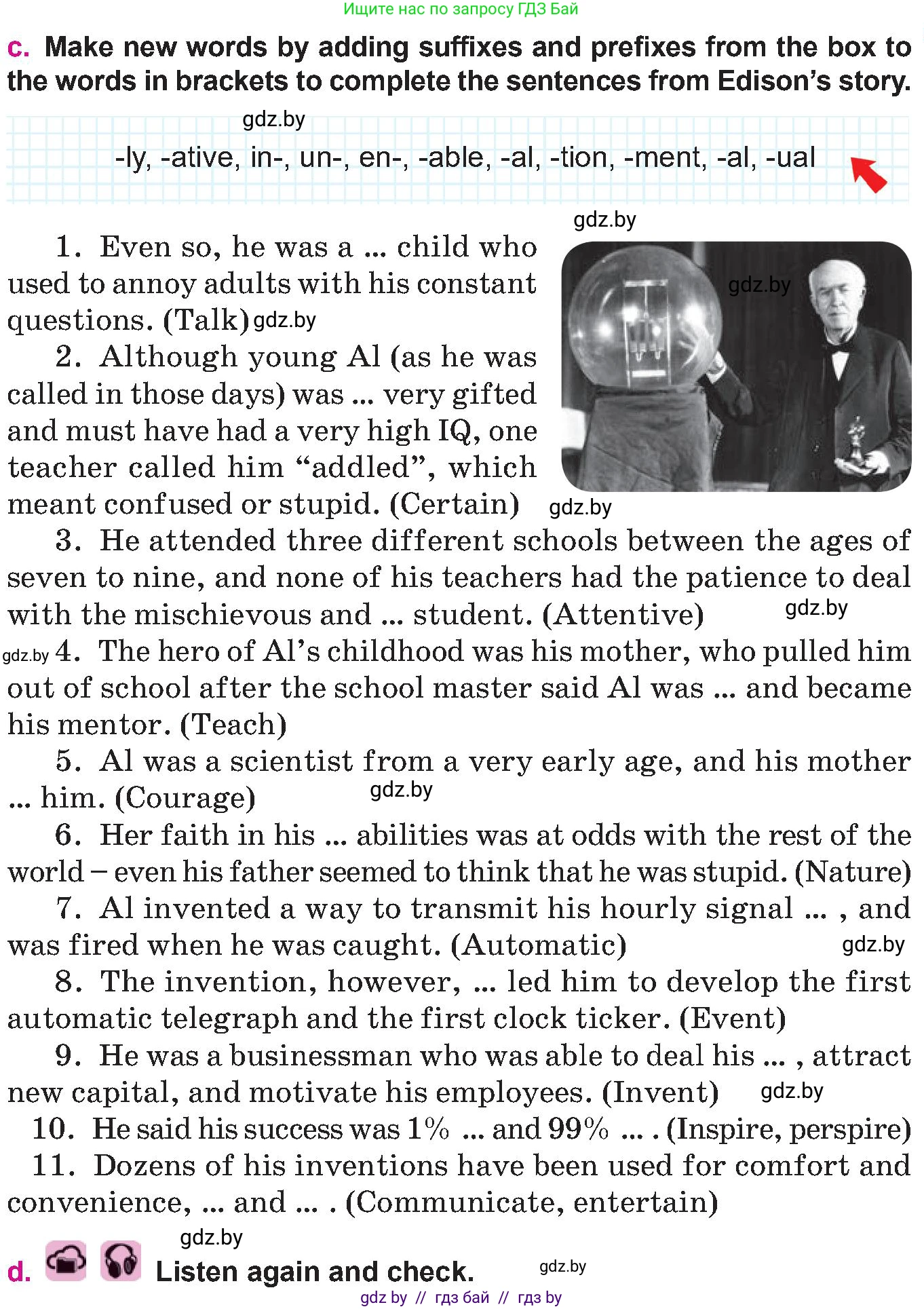 Английский язык (english), 10 класс Учебник (Student's book), авторы: Демченко Наталья Валентиновна, Юхнель Наталья Валентиновна, Севрюкова Татьяна Юрьевна, Бушуева Эдите Владиславовна, Лапицкая Людмила Михайловна (Lapitskaya Ludmila), издательство Вышэйшая школа, Минск, 2021, голубого цвета, Часть ( Part) 2, страница 100, номер 3, Условие (продолжение 2)