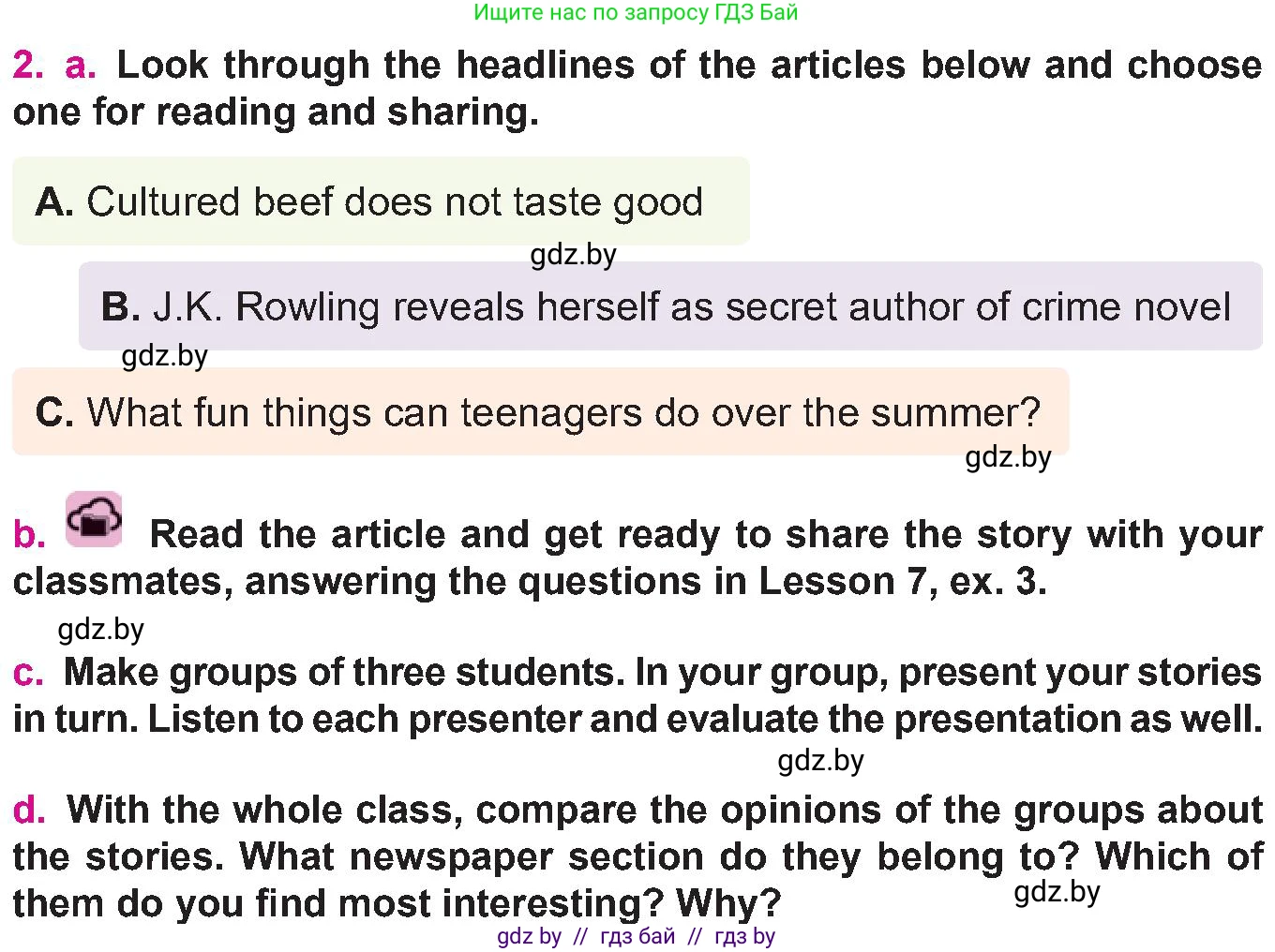Английский язык (english), 10 класс Учебник (Student's book), авторы: Демченко Наталья Валентиновна, Юхнель Наталья Валентиновна, Севрюкова Татьяна Юрьевна, Бушуева Эдите Владиславовна, Лапицкая Людмила Михайловна (Lapitskaya Ludmila), издательство Вышэйшая школа, Минск, 2021, голубого цвета, Часть ( Part) 2, страница 156, номер 2, Условие