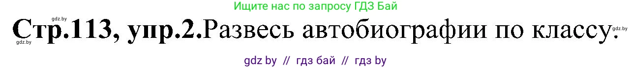 Английский язык (english), 10 класс Учебник (Student's book), авторы: Демченко Наталья Валентиновна, Юхнель Наталья Валентиновна, Севрюкова Татьяна Юрьевна, Бушуева Эдите Владиславовна, Лапицкая Людмила Михайловна (Lapitskaya Ludmila), издательство Вышэйшая школа, Минск, 2021, голубого цвета, Часть ( Part) 1, страница 113, номер 2, Решение