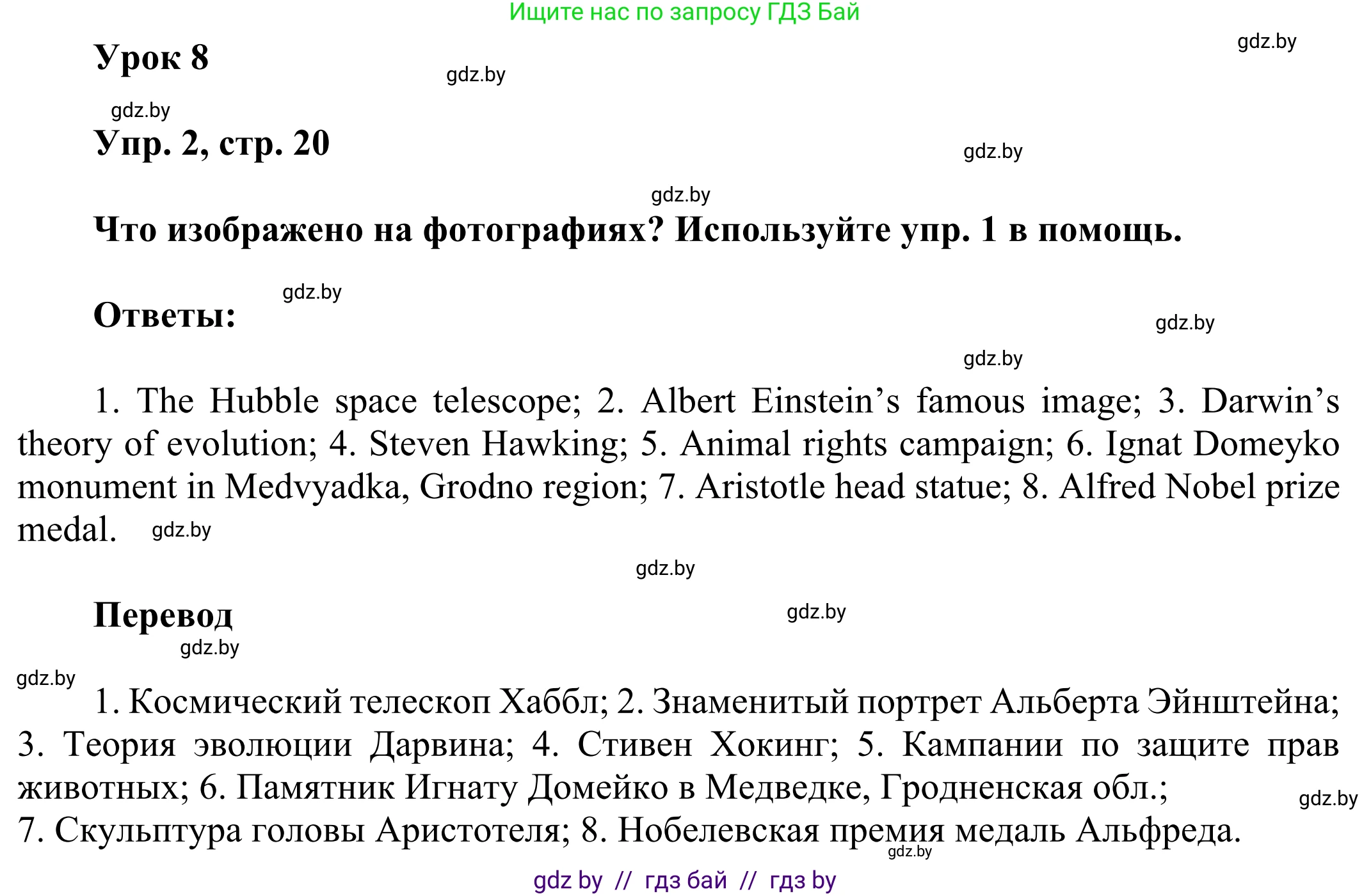 Английский язык (english), 10 класс рабочая тетрадь (activity book), авторы: Юхнель Наталья Валентиновна, Наумова Елена Георгиевна, Демченко Наталья Валентиновна, издательство Аверсэв, Минск, 2020, сиреневого цвета, Часть ( Part) 2, страница 20, номер 2, Решение 2