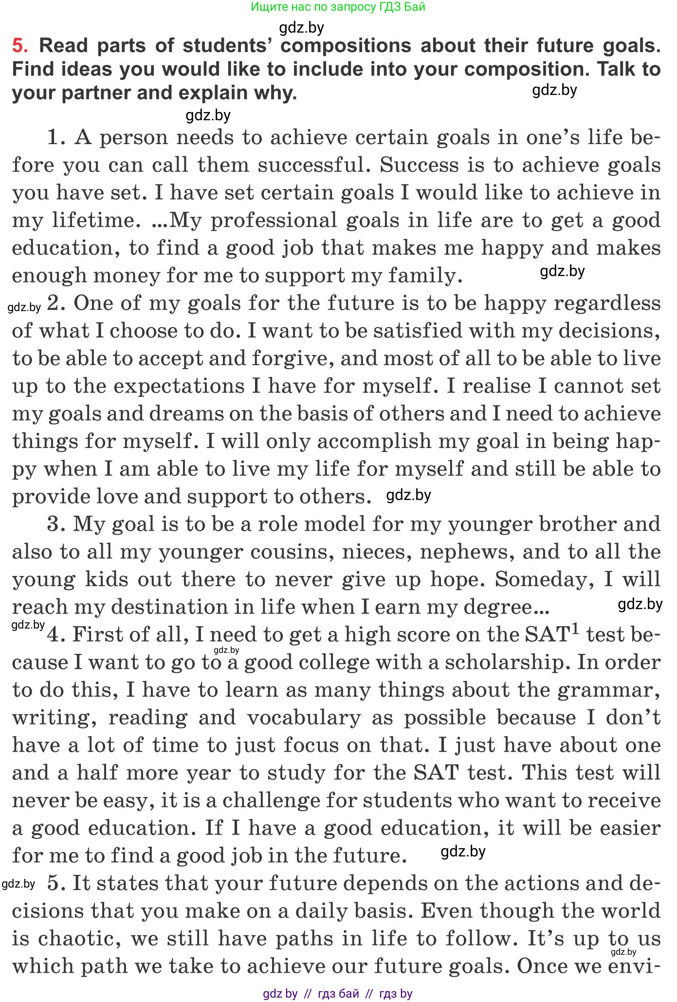 Английский язык (english), 10 класс Учебник (Student's book), авторы: Юхнель Наталья Валентиновна, Наумова Елена Георгиевна, Демченко Наталья Валентиновна, издательство Вышэйшая школа, Минск, 2019, страница 64, номер 5, Условие