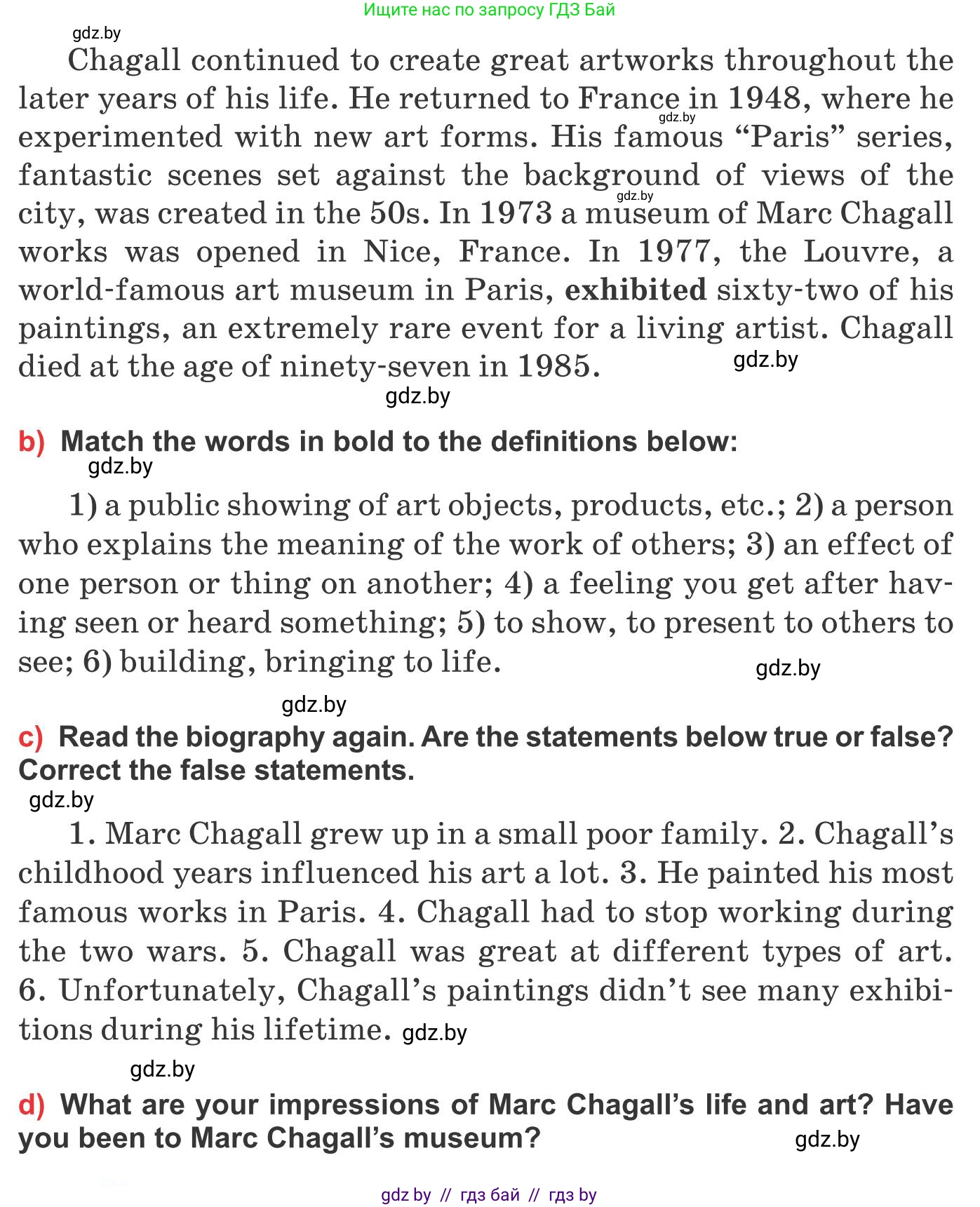 Английский язык (english), 10 класс Учебник (Student's book), авторы: Юхнель Наталья Валентиновна, Наумова Елена Георгиевна, Демченко Наталья Валентиновна, издательство Вышэйшая школа, Минск, 2019, страница 143, номер 2, Условие (продолжение 3)