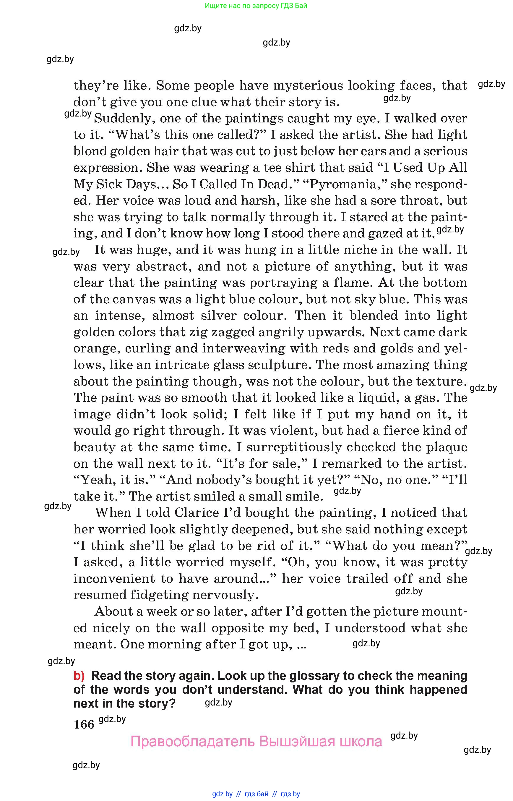 Английский язык (english), 10 класс Учебник (Student's book), авторы: Юхнель Наталья Валентиновна, Наумова Елена Георгиевна, Демченко Наталья Валентиновна, издательство Вышэйшая школа, Минск, 2019, страница 166