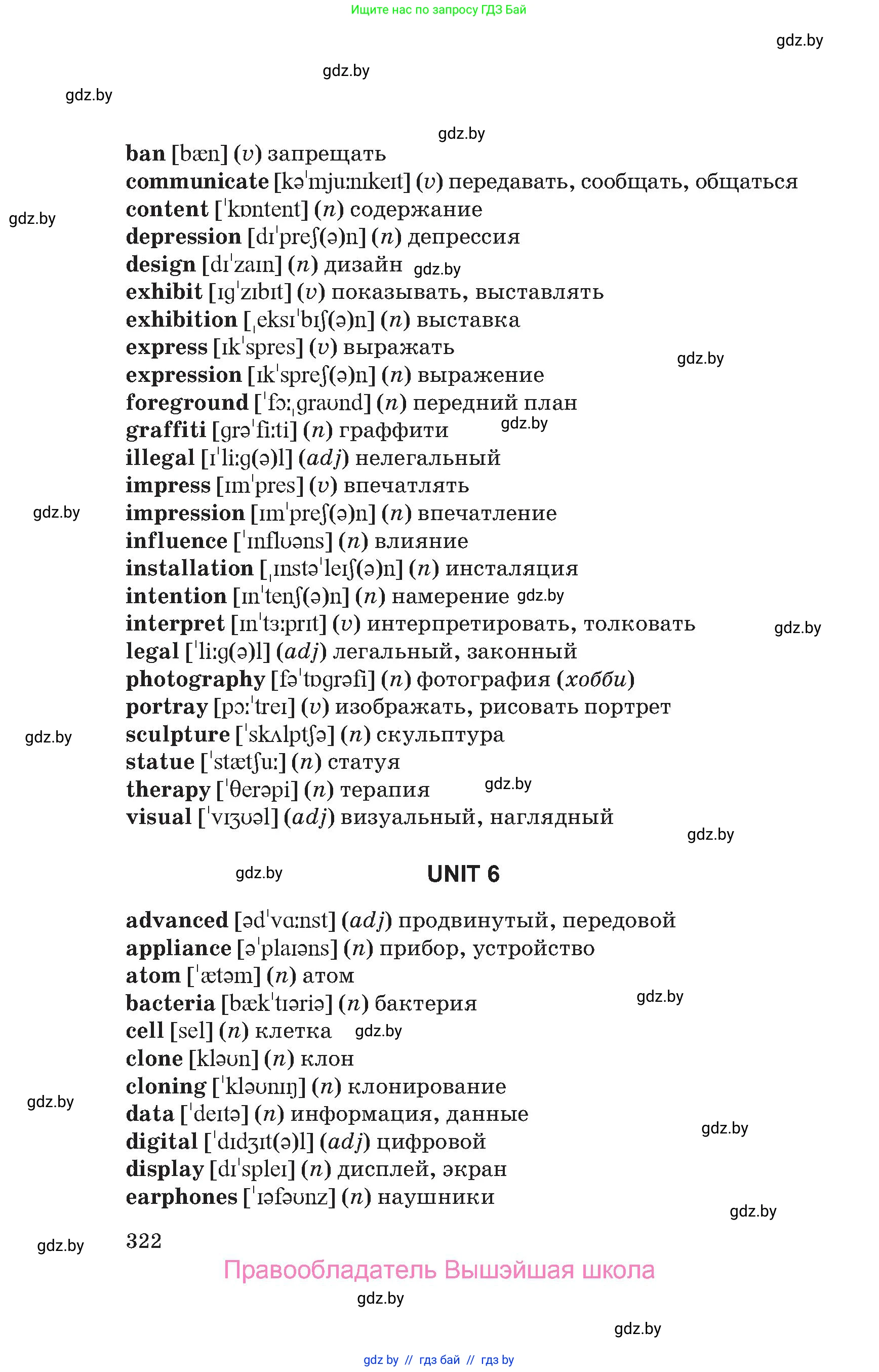Английский язык (english), 10 класс Учебник (Student's book), авторы: Юхнель Наталья Валентиновна, Наумова Елена Георгиевна, Демченко Наталья Валентиновна, издательство Вышэйшая школа, Минск, 2019, страница 322