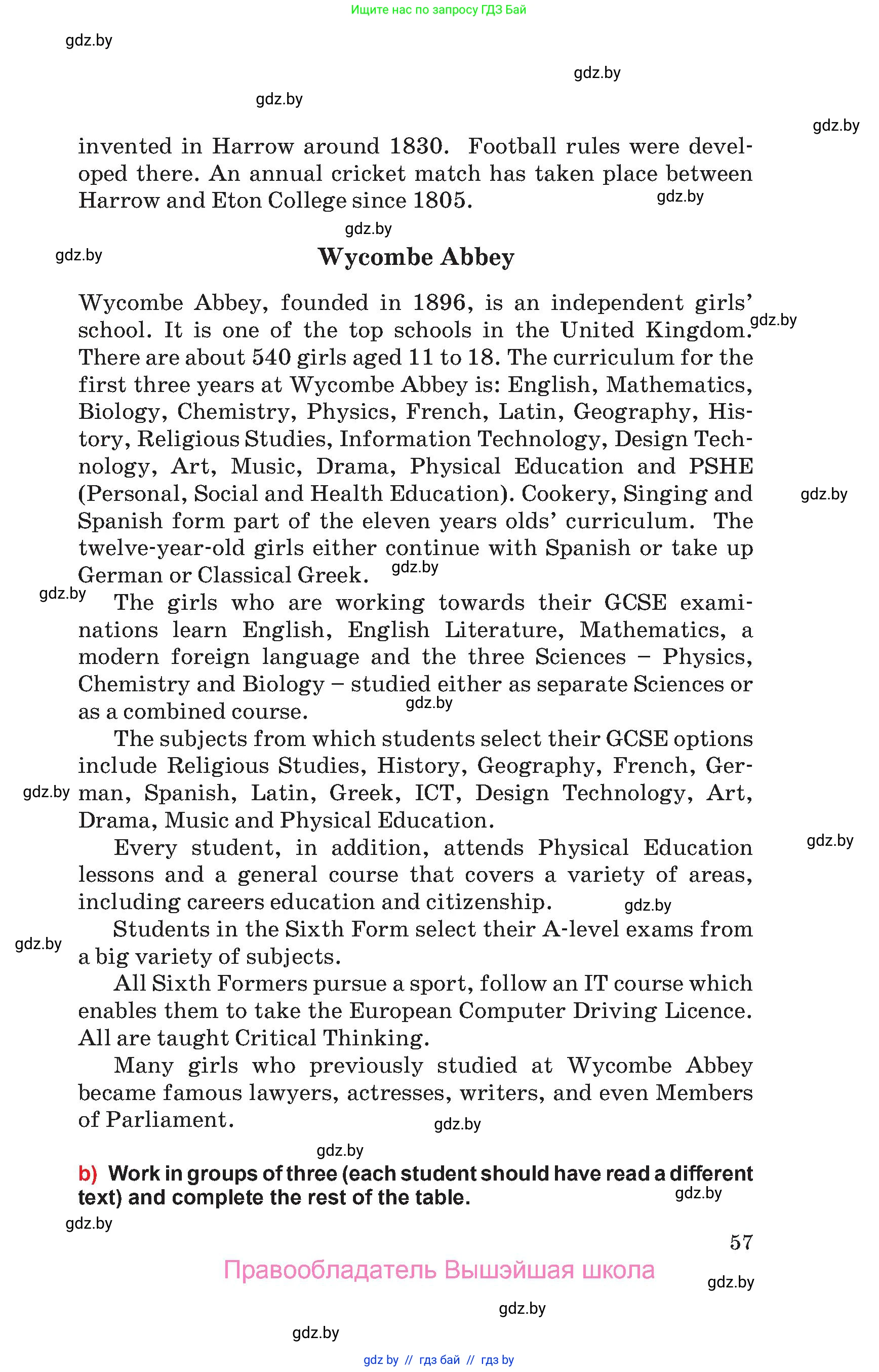 Английский язык (english), 10 класс Учебник (Student's book), авторы: Юхнель Наталья Валентиновна, Наумова Елена Георгиевна, Демченко Наталья Валентиновна, издательство Вышэйшая школа, Минск, 2019, страница 57