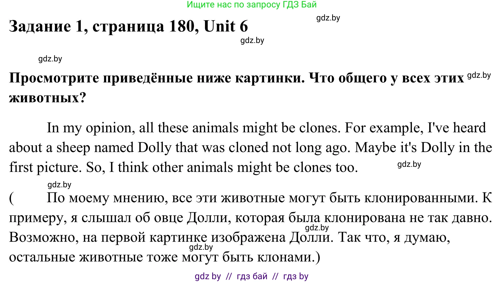Английский язык (english), 10 класс Учебник (Student's book), авторы: Юхнель Наталья Валентиновна, Наумова Елена Георгиевна, Демченко Наталья Валентиновна, издательство Вышэйшая школа, Минск, 2019, страница 180, номер 1, Решение