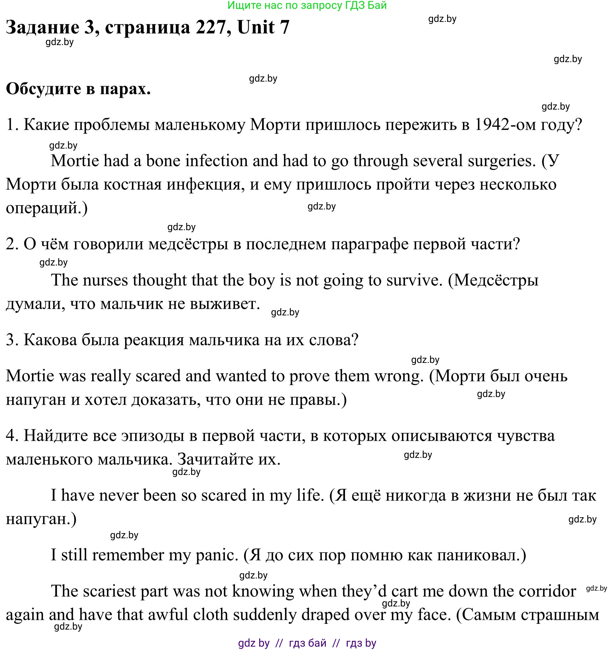 Английский язык (english), 10 класс Учебник (Student's book), авторы: Юхнель Наталья Валентиновна, Наумова Елена Георгиевна, Демченко Наталья Валентиновна, издательство Вышэйшая школа, Минск, 2019, страница 227, номер 3, Решение