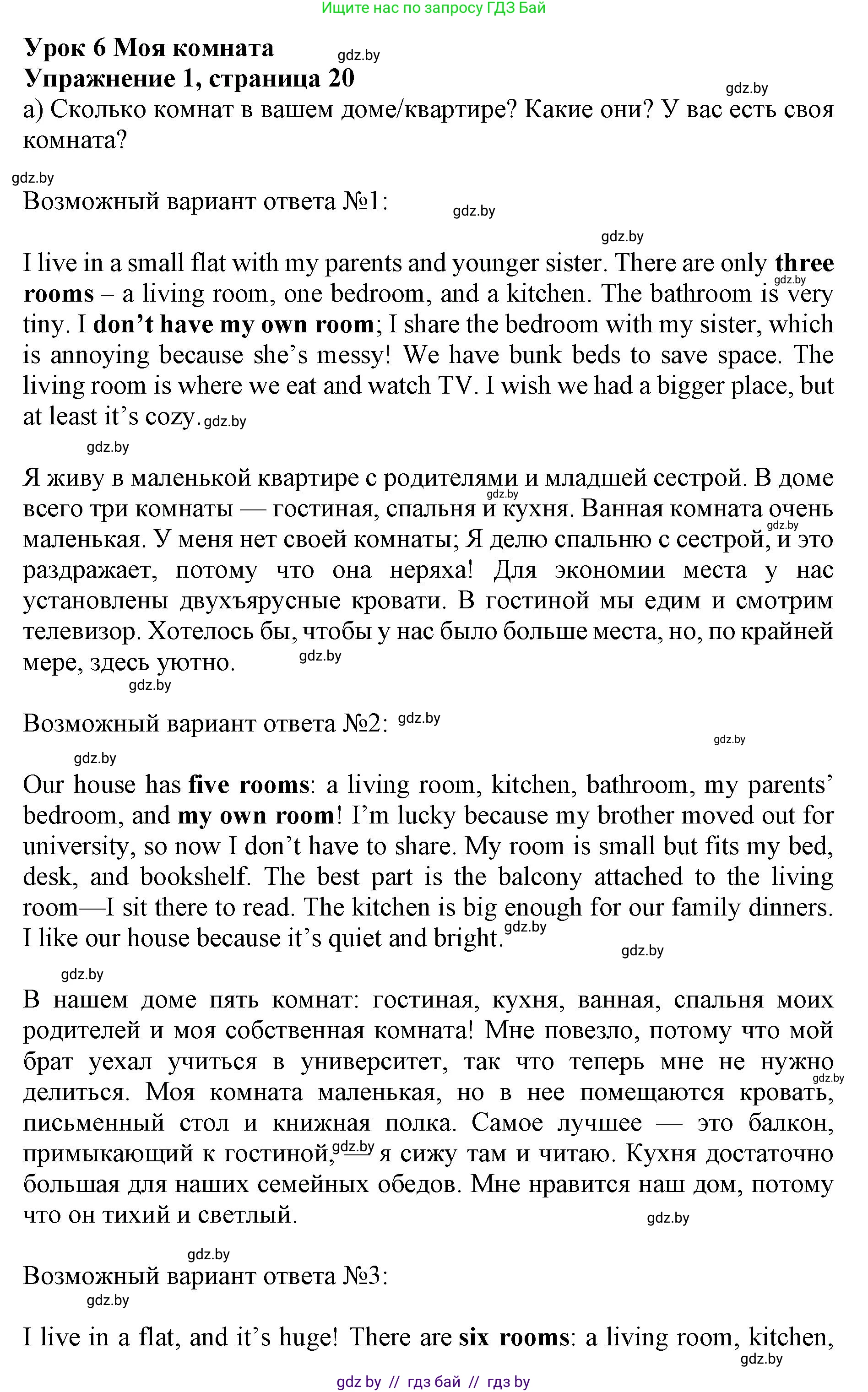 Английский язык (english), 10 класс Учебник (Student's book), авторы: Юхнель Наталья Валентиновна, Наумова Елена Георгиевна, Демченко Наталья Валентиновна, издательство Вышэйшая школа, Минск, 2019, страница 20, номер 1, Решение 2