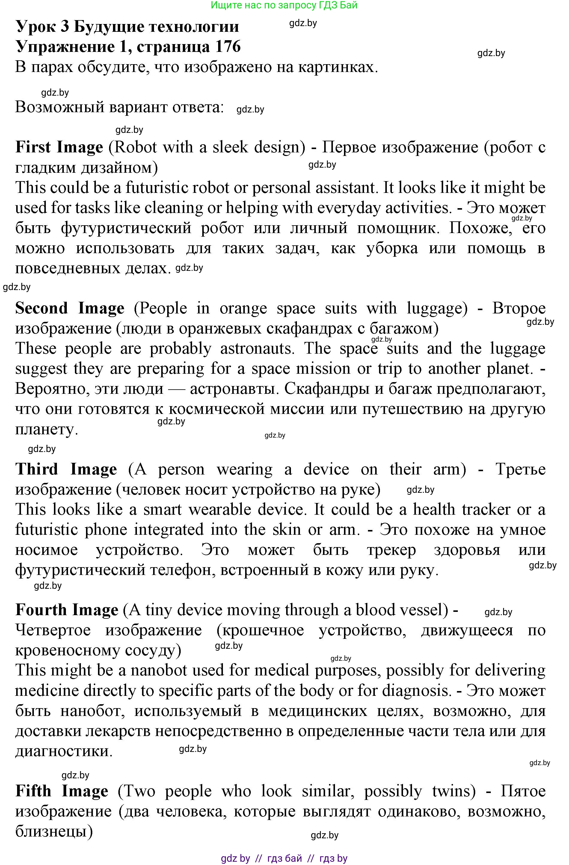 Английский язык (english), 10 класс Учебник (Student's book), авторы: Юхнель Наталья Валентиновна, Наумова Елена Георгиевна, Демченко Наталья Валентиновна, издательство Вышэйшая школа, Минск, 2019, страница 176, номер 1, Решение 2