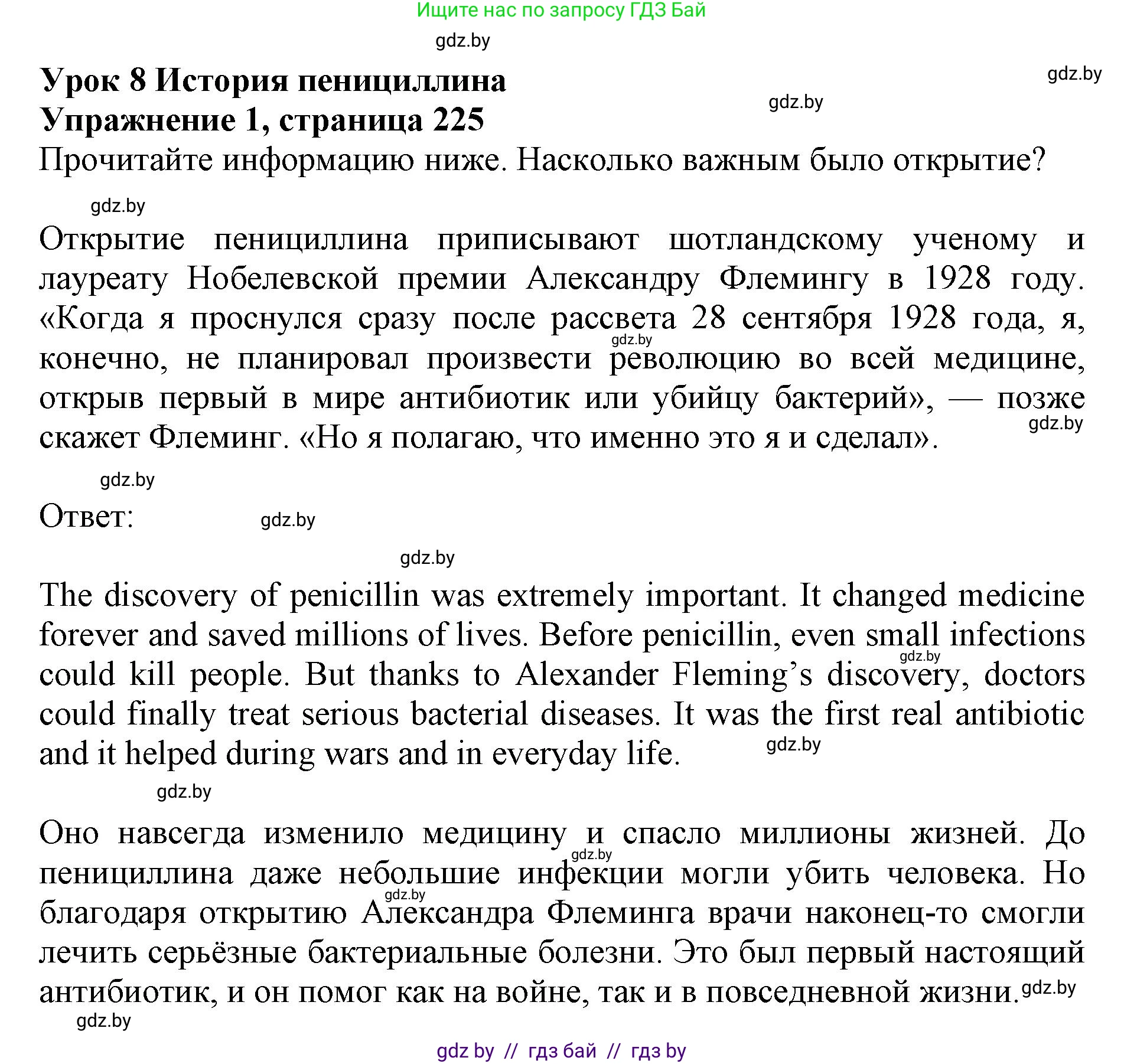 Английский язык (english), 10 класс Учебник (Student's book), авторы: Юхнель Наталья Валентиновна, Наумова Елена Георгиевна, Демченко Наталья Валентиновна, издательство Вышэйшая школа, Минск, 2019, страница 225, номер 1, Решение 2