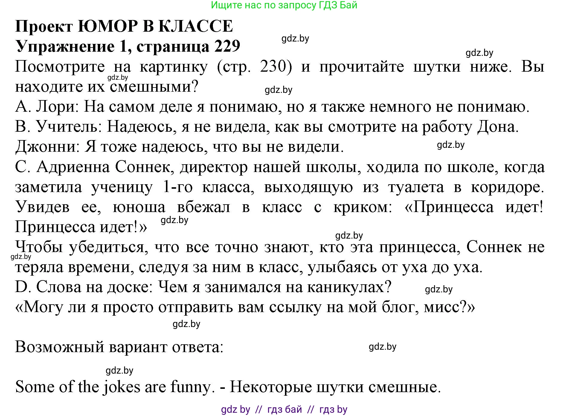 Английский язык (english), 10 класс Учебник (Student's book), авторы: Юхнель Наталья Валентиновна, Наумова Елена Георгиевна, Демченко Наталья Валентиновна, издательство Вышэйшая школа, Минск, 2019, страница 229, номер 1, Решение 2