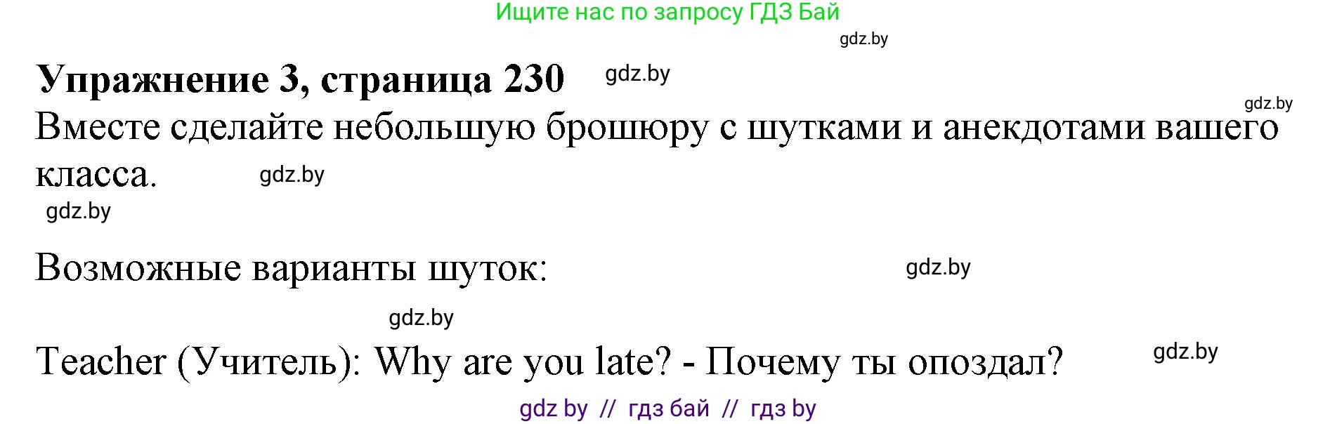 Английский язык (english), 10 класс Учебник (Student's book), авторы: Юхнель Наталья Валентиновна, Наумова Елена Георгиевна, Демченко Наталья Валентиновна, издательство Вышэйшая школа, Минск, 2019, страница 230, номер 3, Решение 2