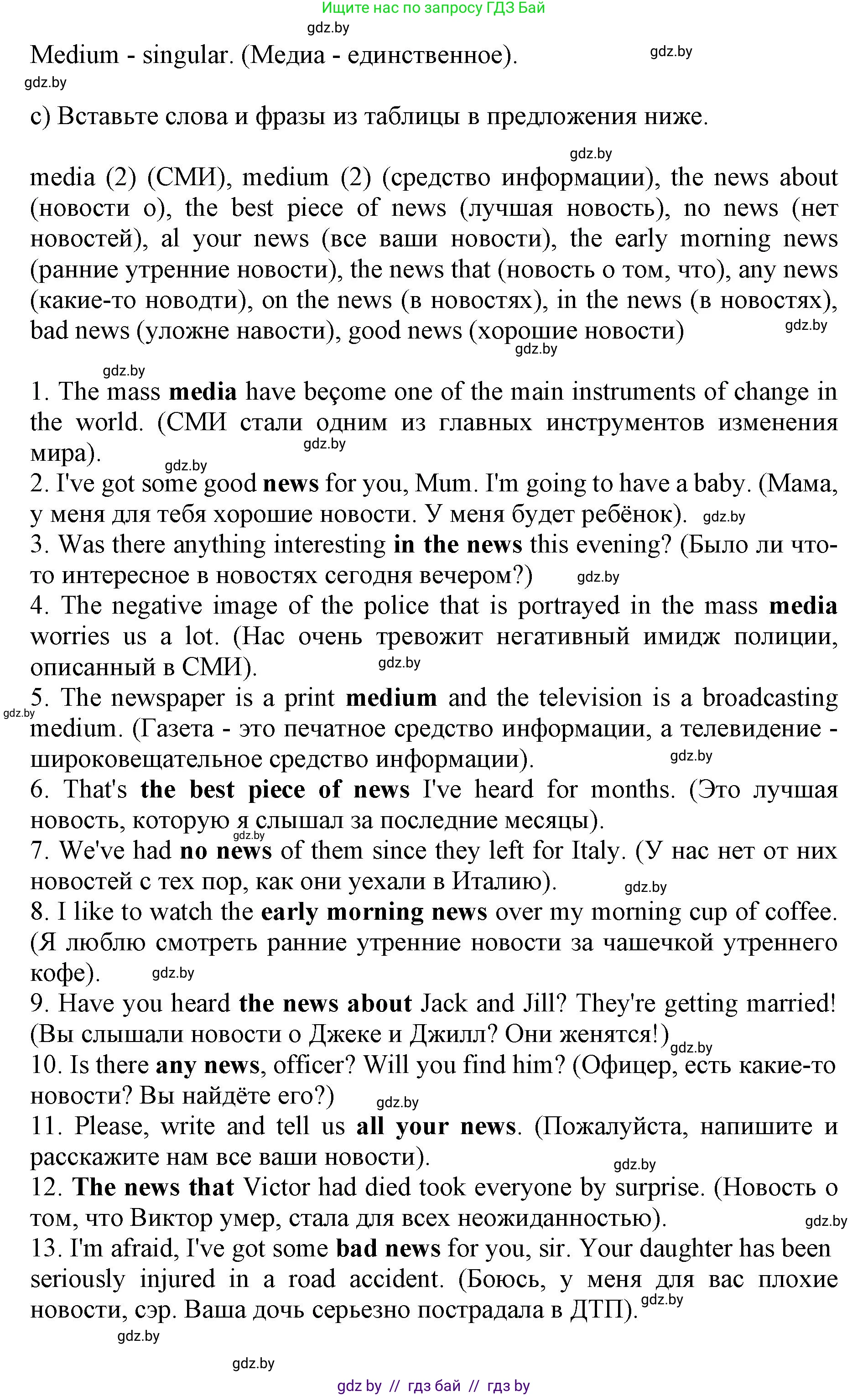 Английский язык (english), 10 класс Учебник (Student's book), авторы: Юхнель Наталья Валентиновна, Наумова Елена Георгиевна, Демченко Наталья Валентиновна, издательство Вышэйшая школа, Минск, 2019, страница 232, номер 2, Решение 2 (продолжение 3)