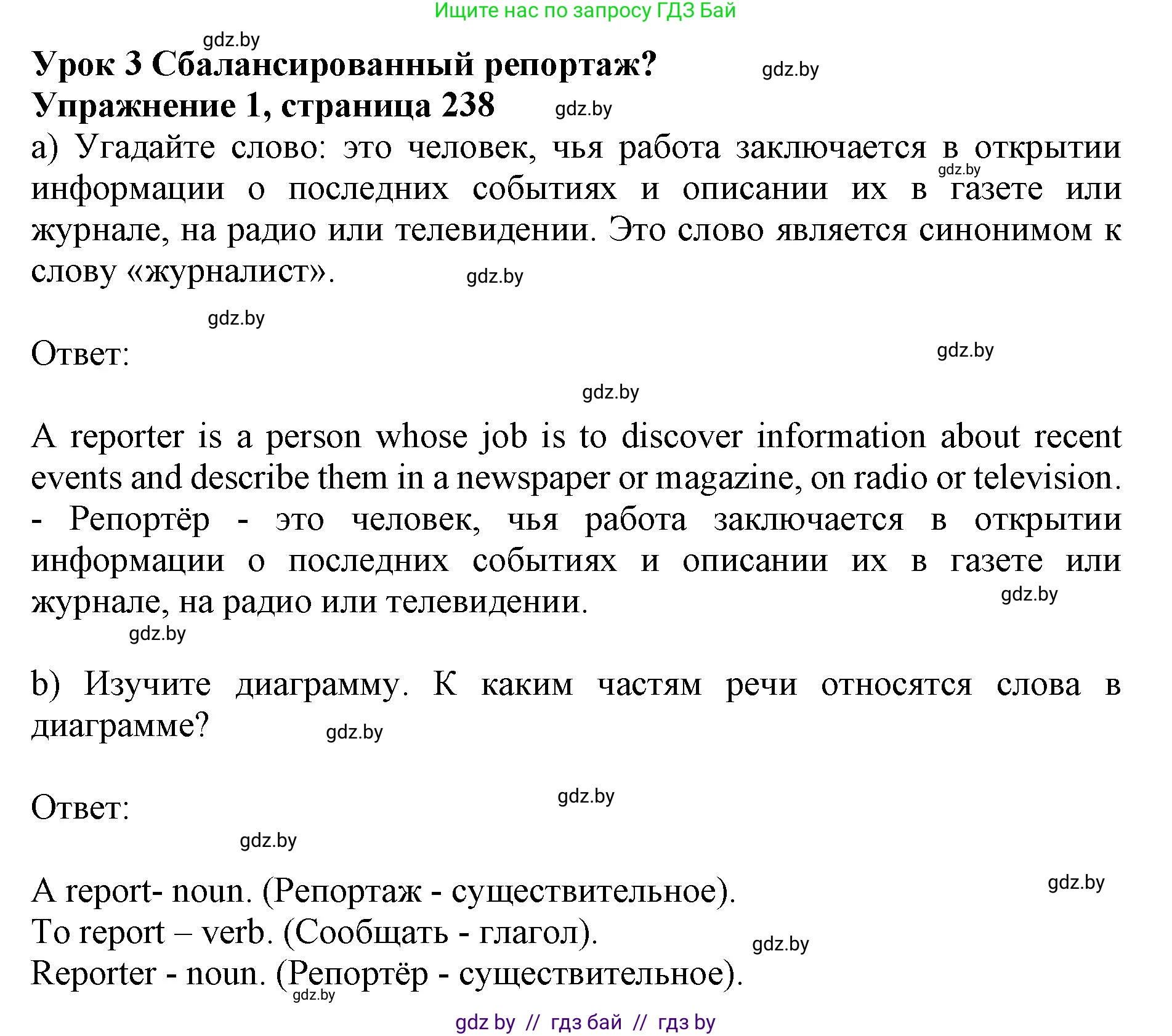 Английский язык (english), 10 класс Учебник (Student's book), авторы: Юхнель Наталья Валентиновна, Наумова Елена Георгиевна, Демченко Наталья Валентиновна, издательство Вышэйшая школа, Минск, 2019, страница 238, номер 1, Решение 2